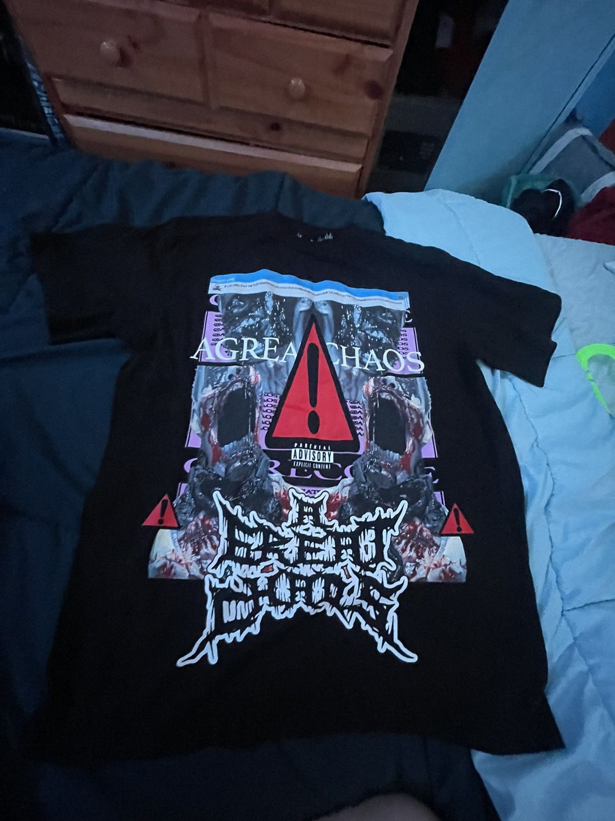 Ken Carson × Playboi Carti ken carson a great chaos tour tee Size US M / EU 48-50 / 2 - 1 Thumbnail