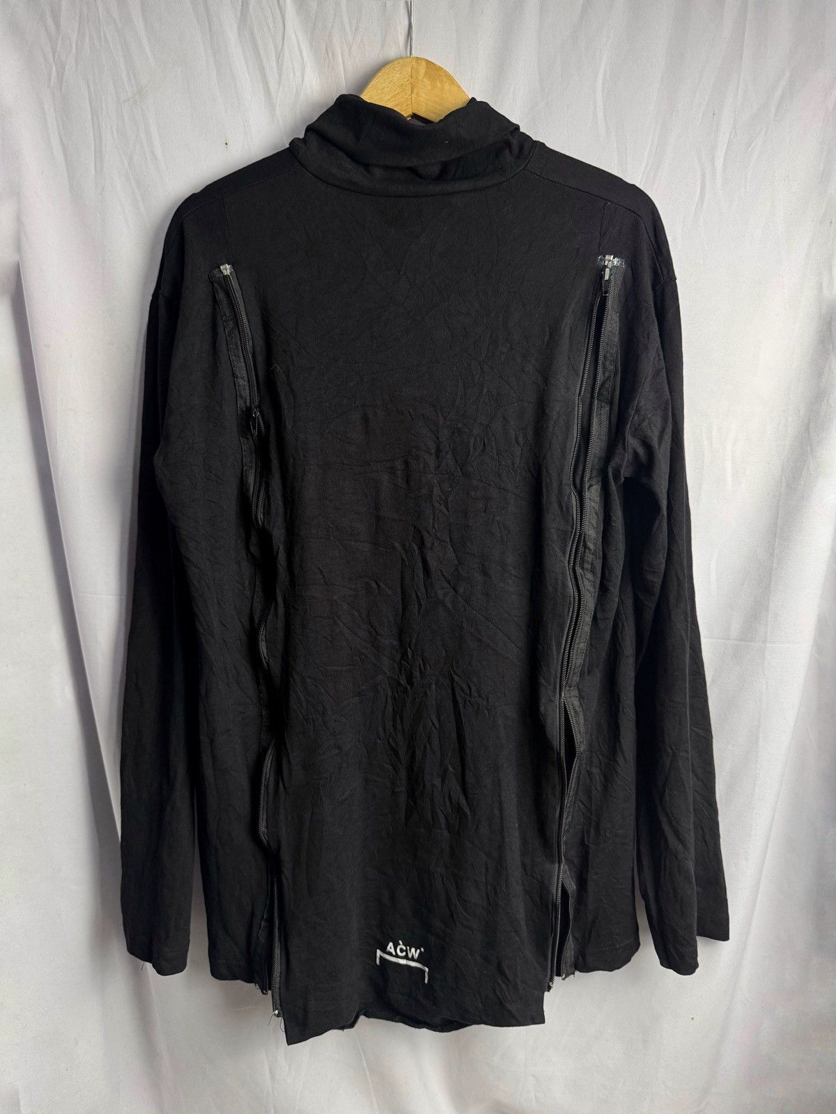 A-COLD-WALL* ACW Long Sleeve Back Zipper Archive Styled Turtleneck Size US XL / EU 56 / 4 - 2 Thumbnail