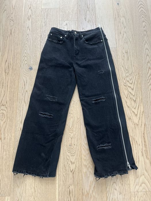 Half jean half online sweatpants