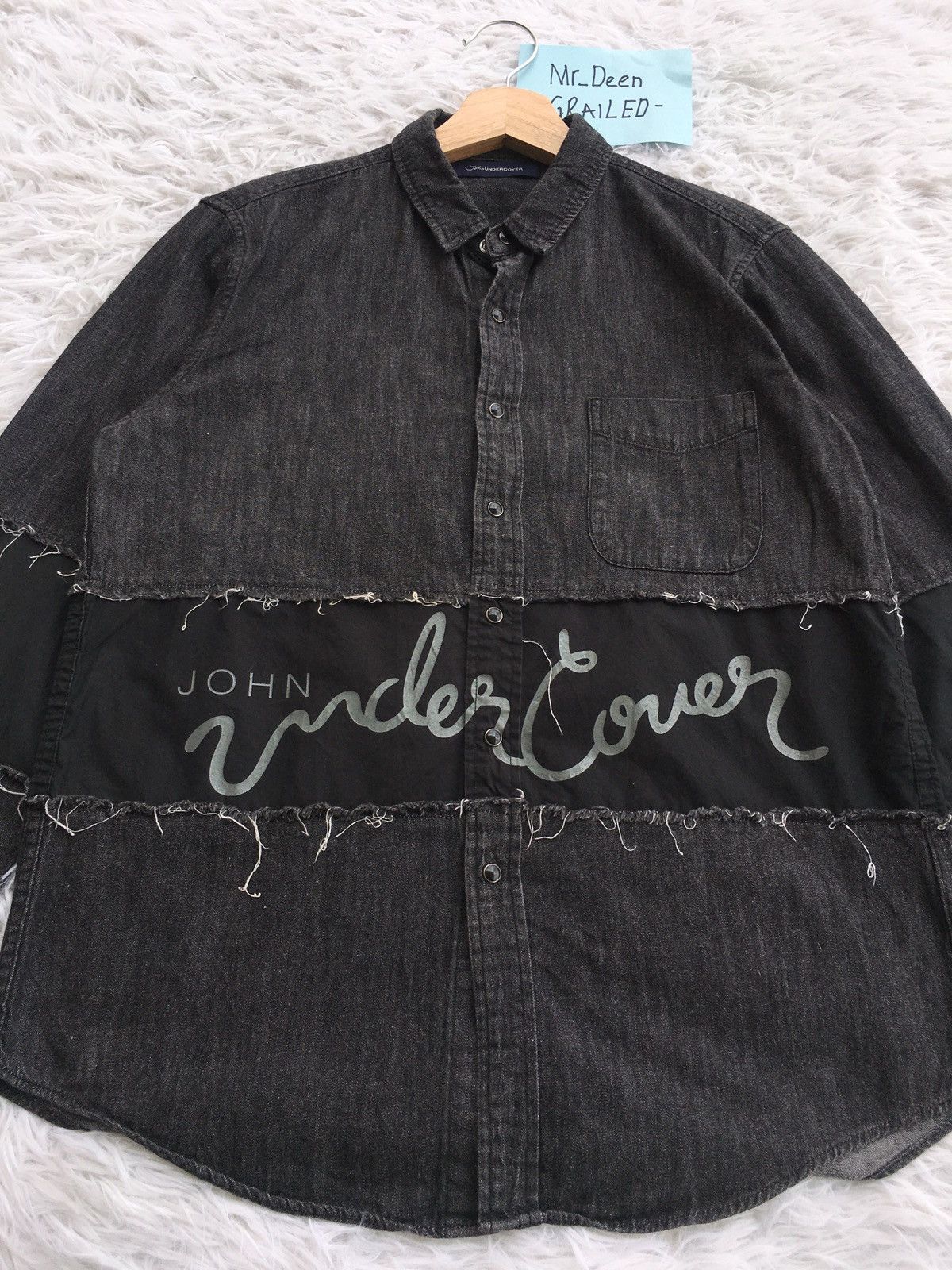 Undercover Rare John Undercover Spell out Buttons Shirt Size US M / EU 48-50 / 2 - 8 Thumbnail