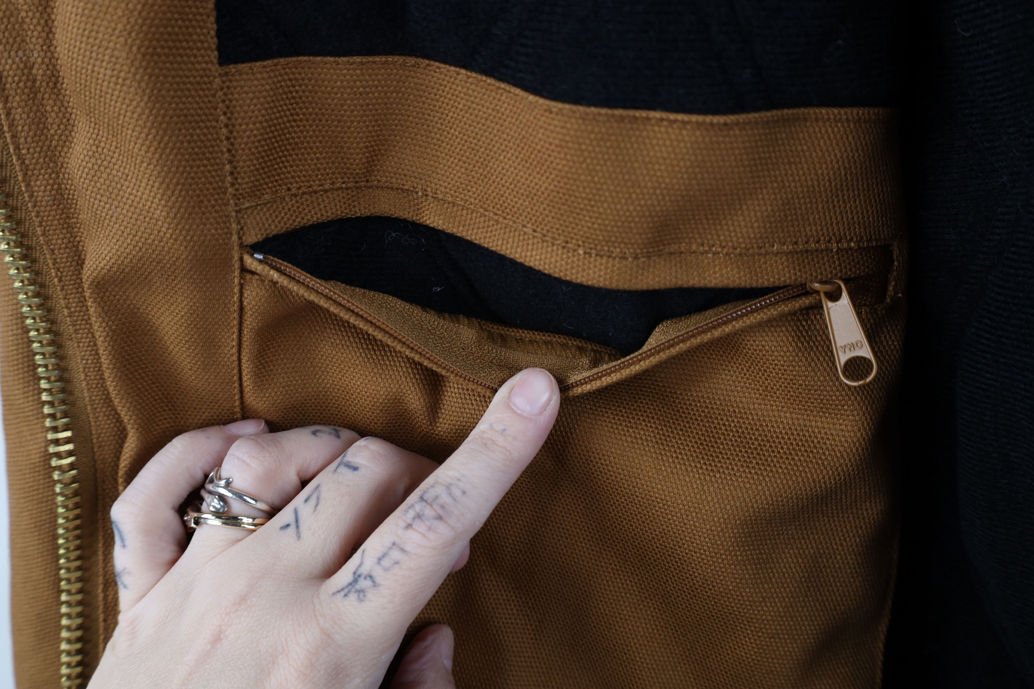 Vintage Deadstock Vintage 90s Y2K Streetwear Hooded Canvas Jacket Size US XXL / EU 58 / 5 - 10 Thumbnail