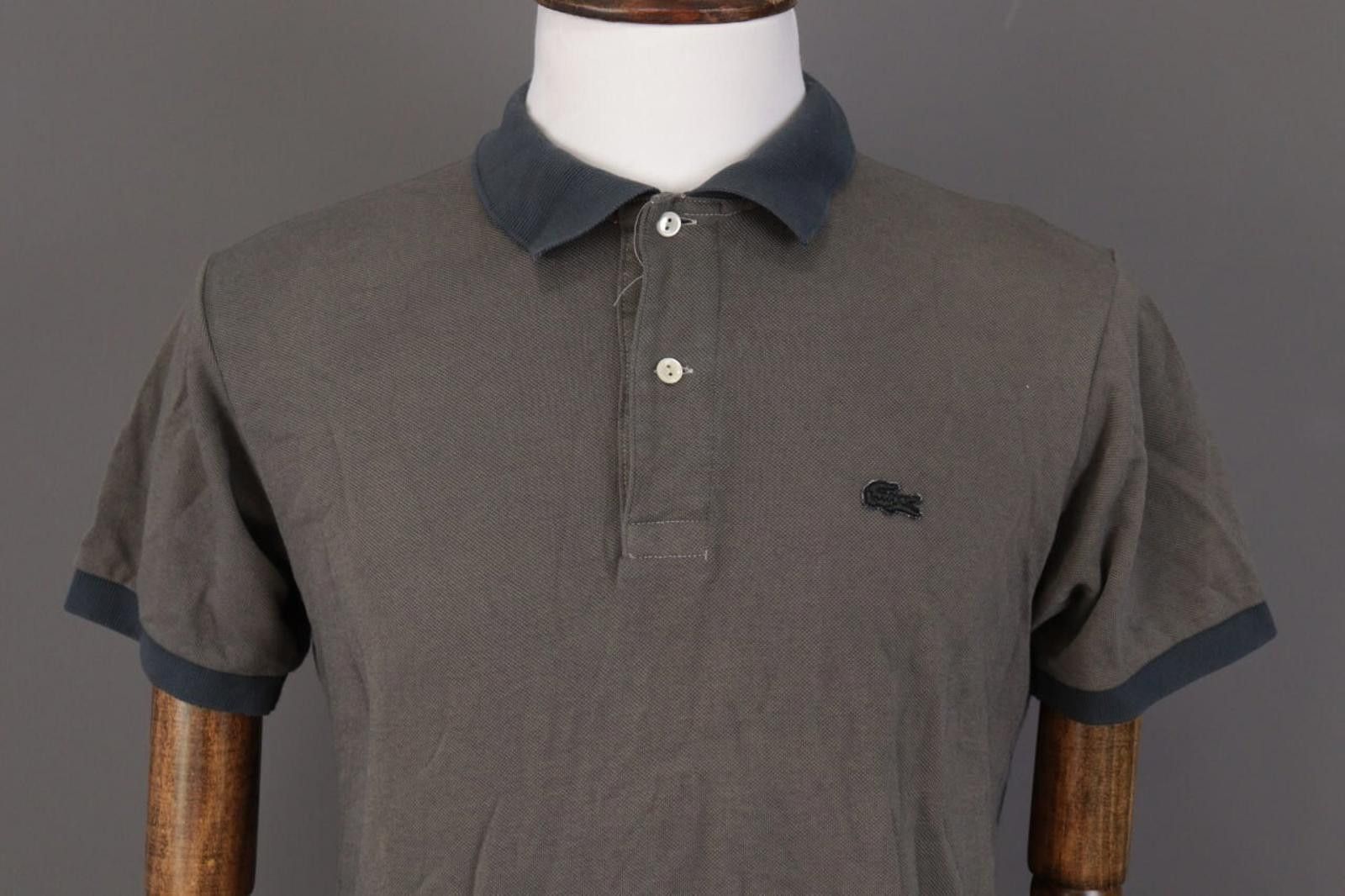 Lacoste Lacoste Classic Fit Gray Sleeve Polo Shirt Size 4 / M Size US M / EU 48-50 / 2 - 4 Thumbnail