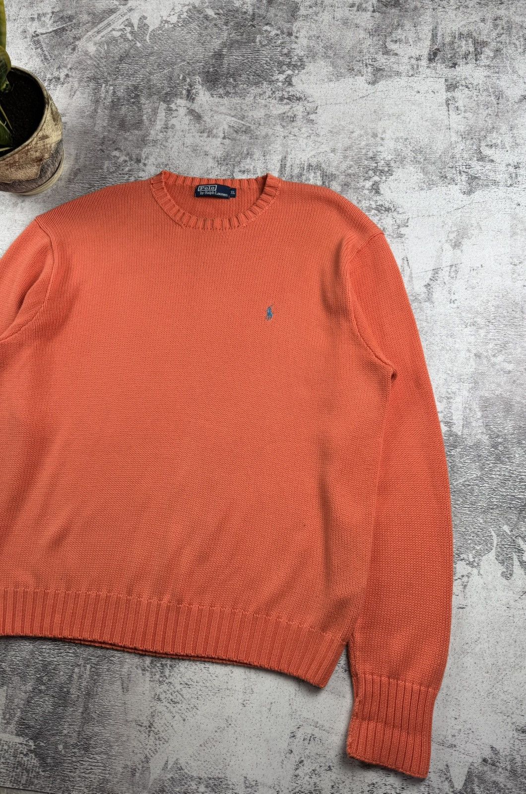 Polo Ralph Lauren Ralph Lauren Cotton Knited Peach Sweatshirt Sweater Pullover Size US XL / EU 56 / 4 - 3 Thumbnail