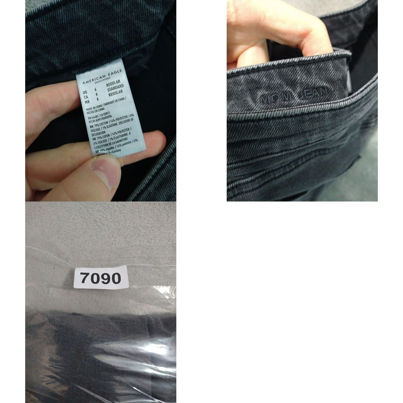 American Eagle Outfitters American Eagle Jeans Women 6 Black Denim Mom Stretch High Rise Festival Womens Size 30" / US 8 / IT 44 - 8 Thumbnail