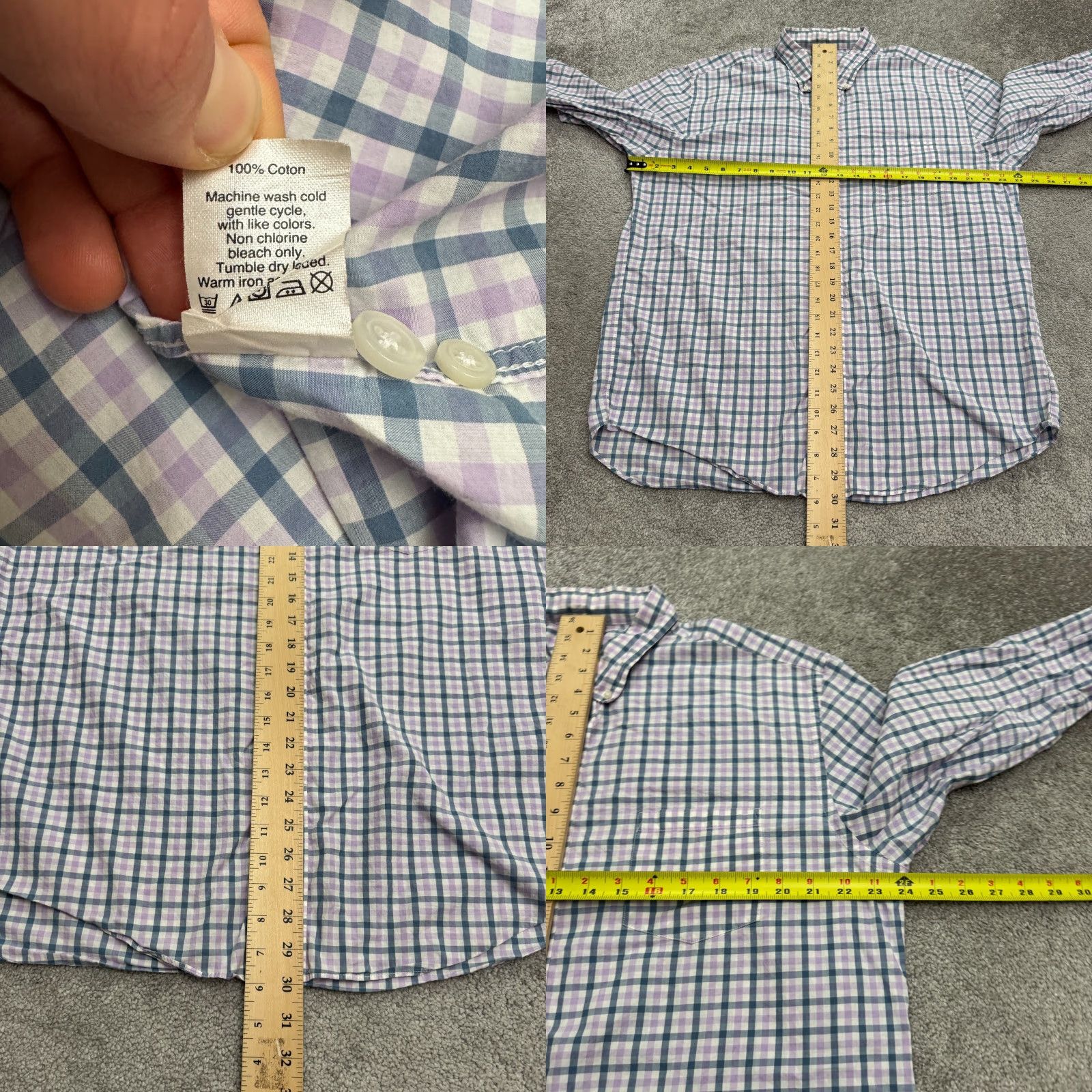 J.Crew J.CREW Lightweight Button-Up Shirt Mens XL Multicolor Plaid Cotton Casual Preppy Size US XL / EU 56 / 4 - 8 Thumbnail