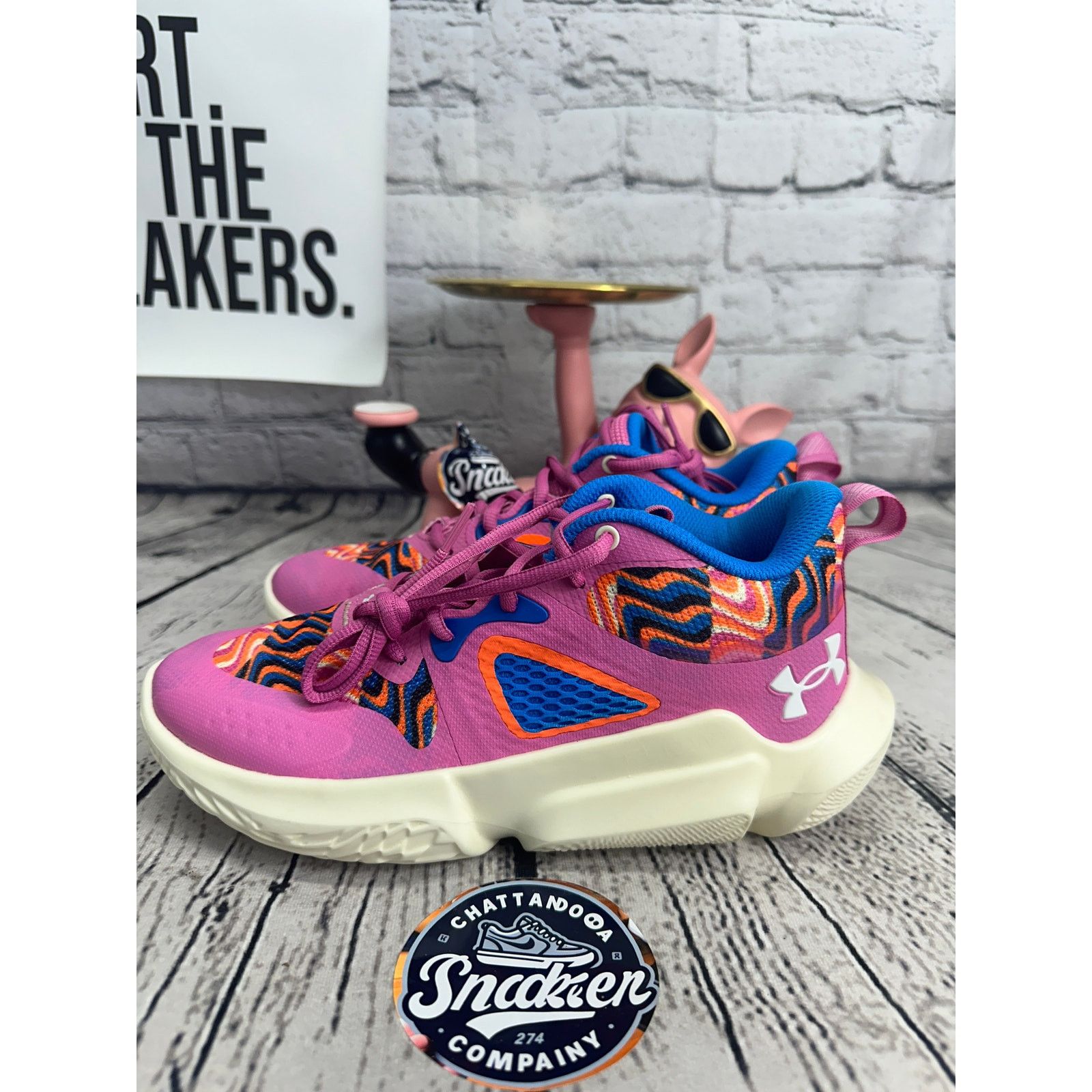 Under Armour Under Armour HOVR Havoc 5 Glow Basketball Shoes Womens 8 Size US 8 / IT 38 - 3 Thumbnail