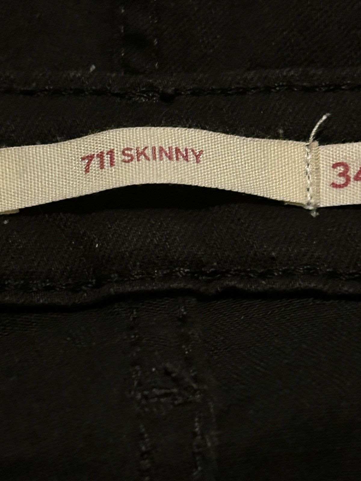 Levi's Levi’s 711 black skinny jeans Size 34" / US 12 / IT 48 - 7 Thumbnail