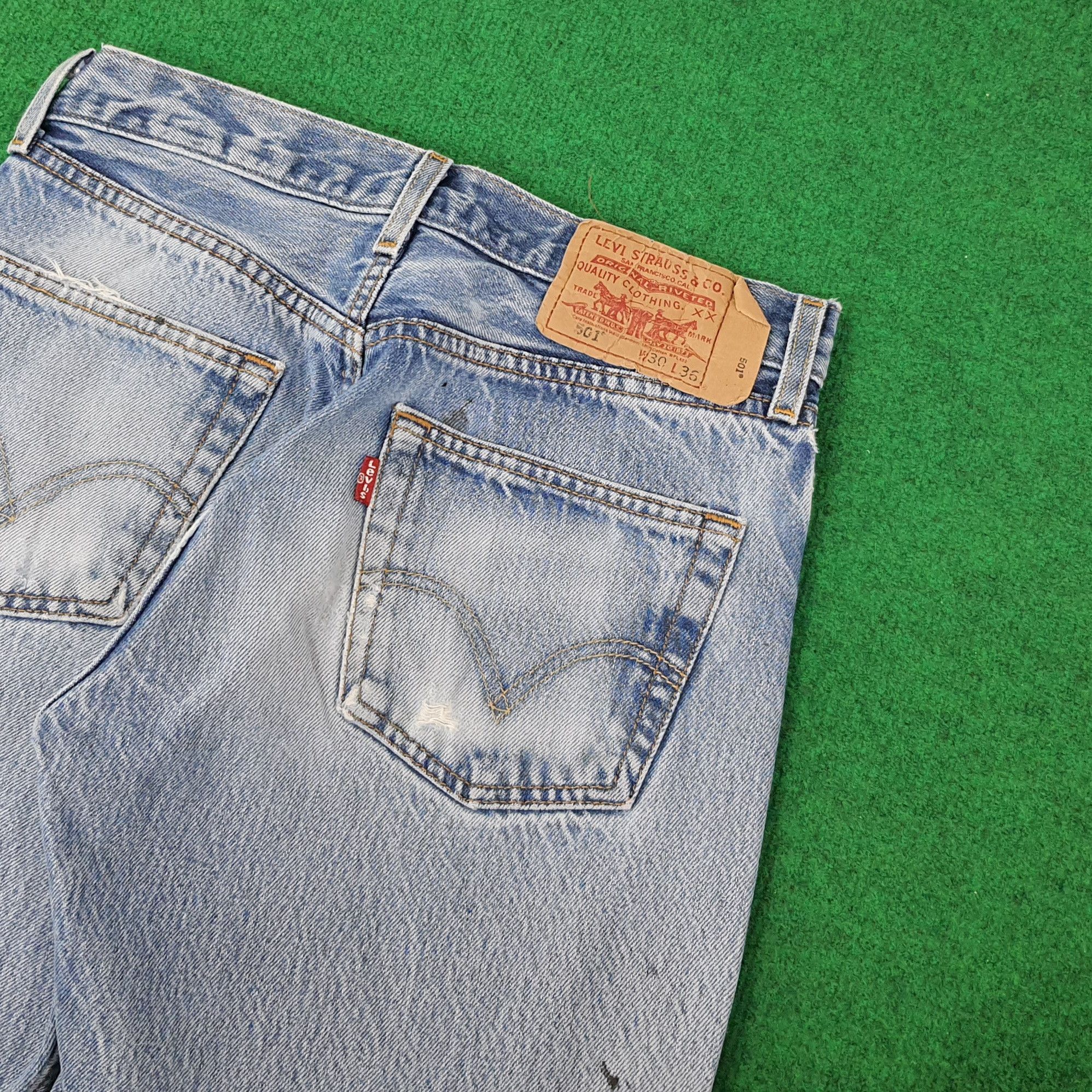 Levi's Vintage Levi's 501 Denim Distressed Paint Jeans C252N10 Size US 28 / EU 44 - 4 Thumbnail