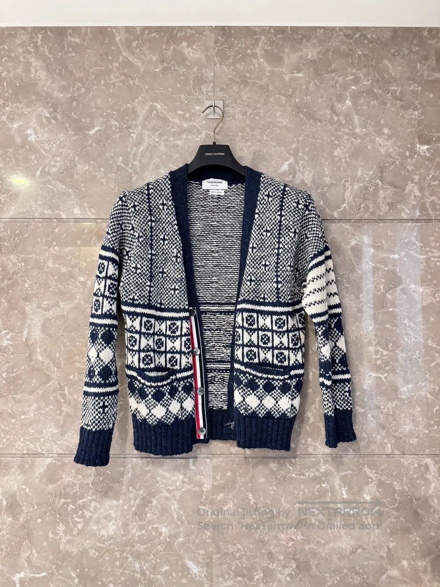 Thom Browne Thom Browne Snowflake Wool Cardigan. Size US M / EU 48-50 / 2 - 1 Thumbnail