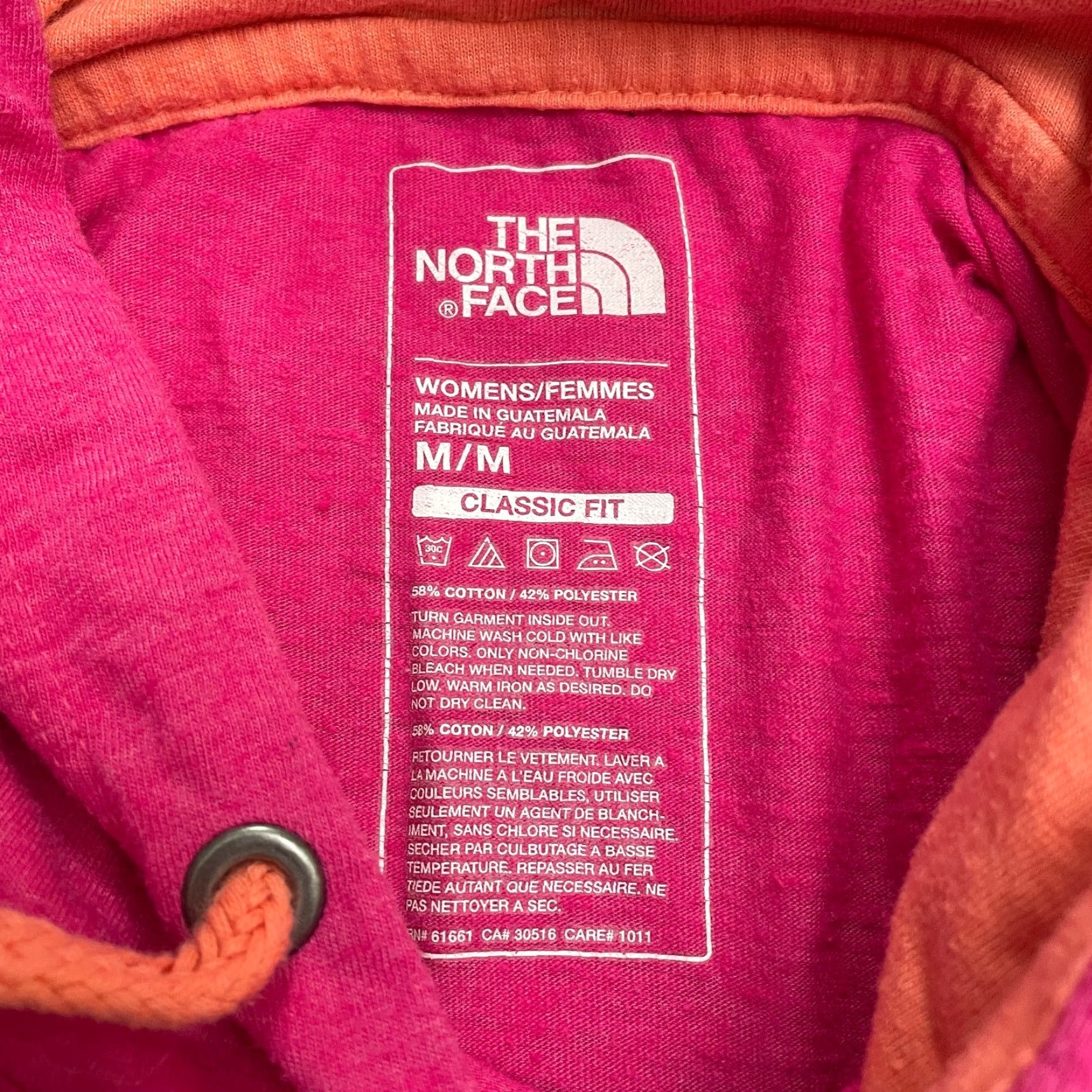 The North Face The North Face Hoodie Womens M Pink Classic Fit Pullover Sweatshirt Casual Sweatshirt Size M / US 6-8 / IT 42-44 - 7 Thumbnail