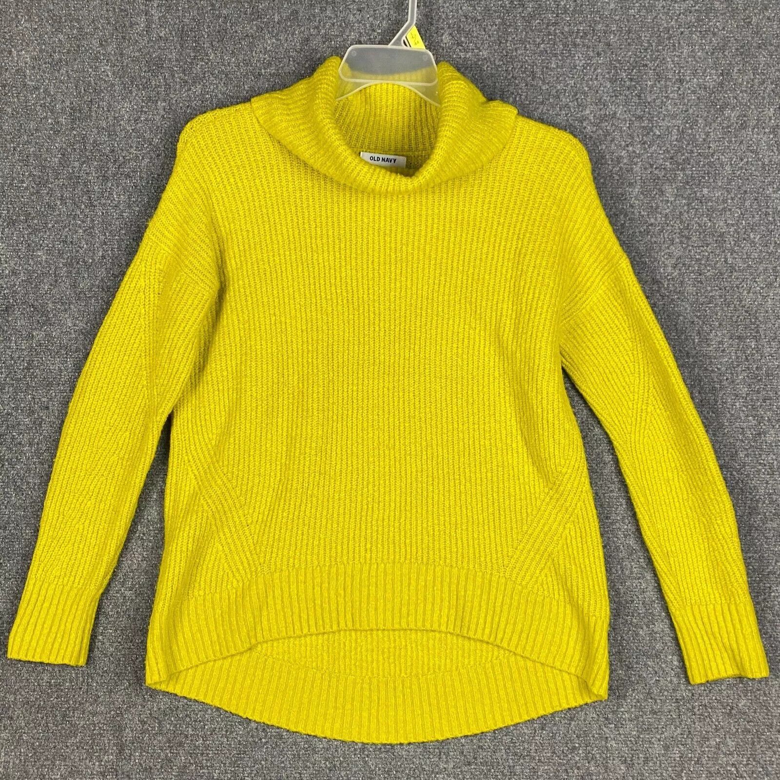 Old Navy Old Navy Knitted Sweater Women's Small Cowl Neck Yellow S Size S / US 4 / IT 40 - 1 Thumbnail