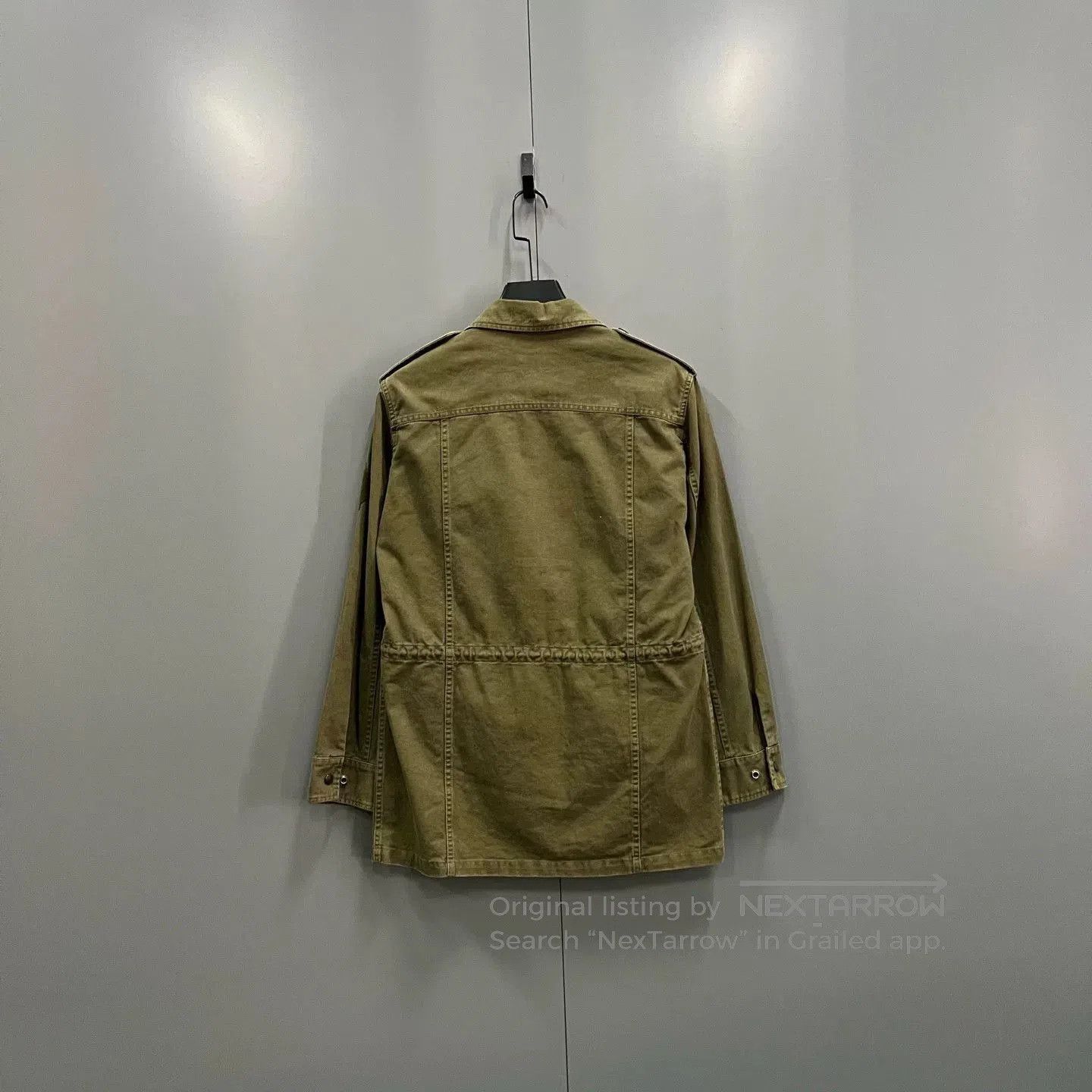 Saint Laurent Paris saint laurent green logo work shirt. Size US M / EU 48-50 / 2 - 3 Thumbnail