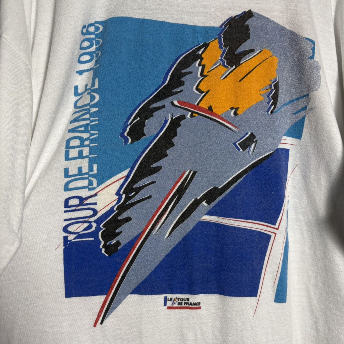 Vintage Vintage 90s Tour De France T-Shirt Size US XL / EU 56 / 4 - 3 Thumbnail
