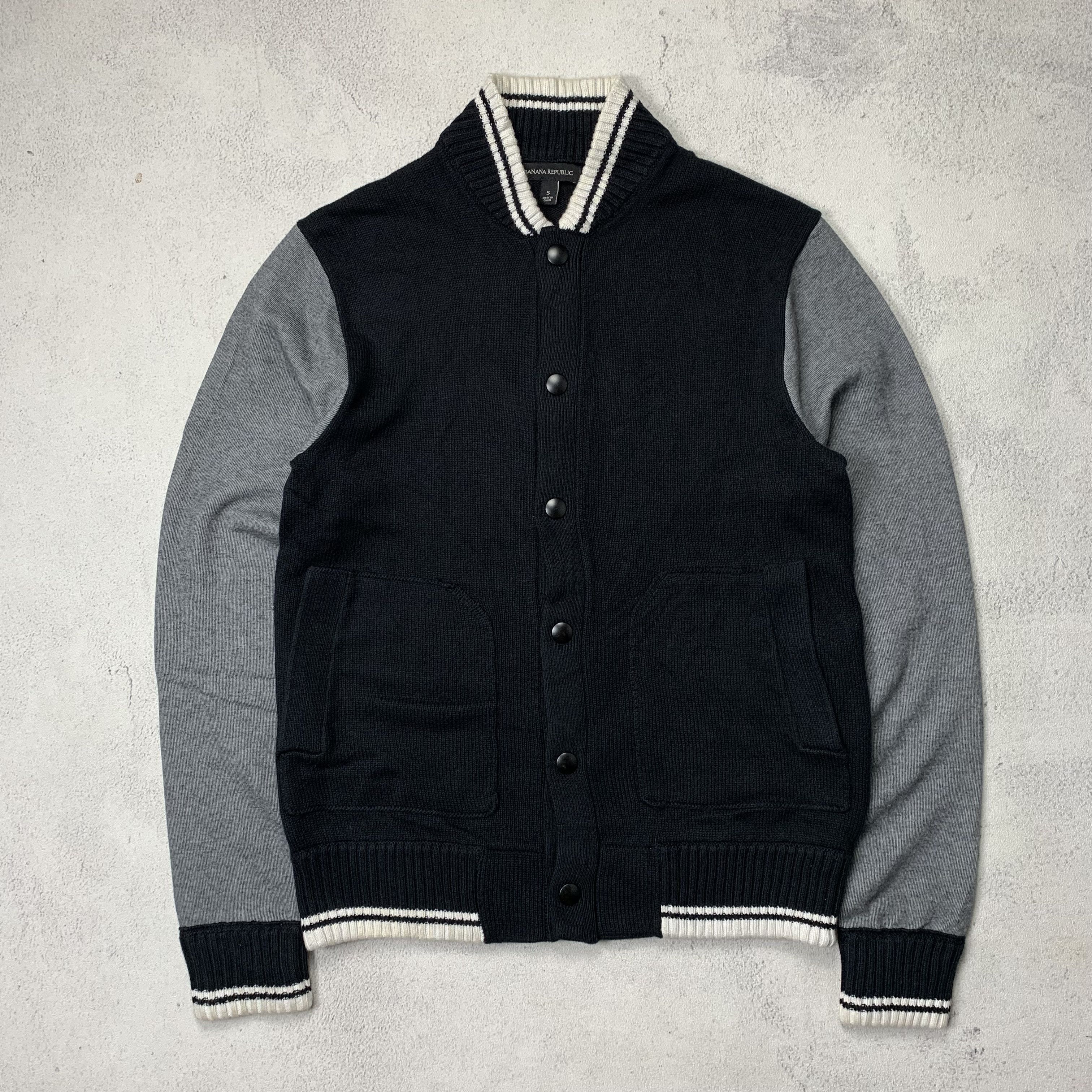 Banana Republic Banana Republic Varsity Knit Jacket Grailed