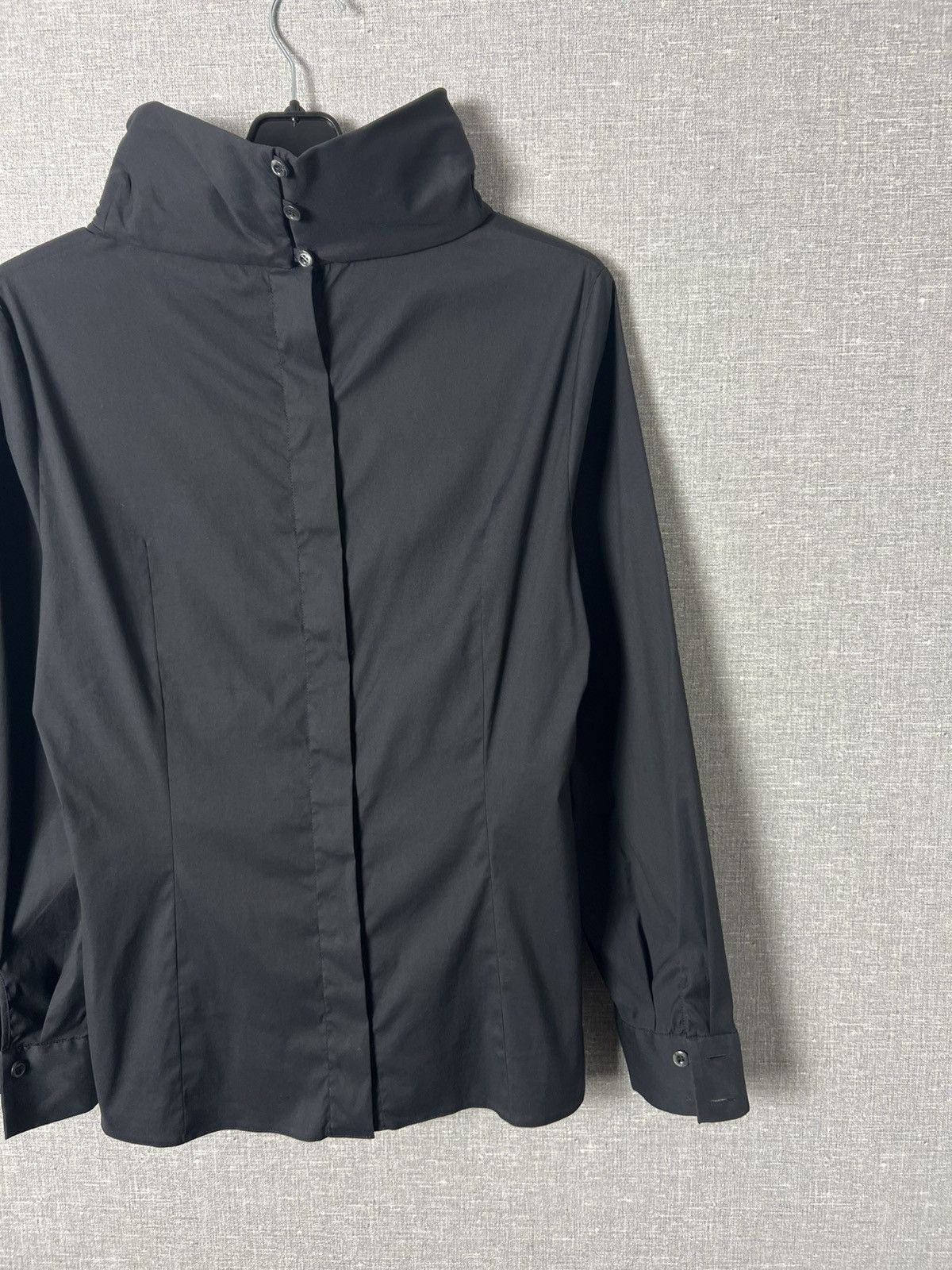 Prada Prada High Neck Long Sleeve Blouse Shirt Back Button Detail Size M / US 6-8 / IT 42-44 - 15 Thumbnail