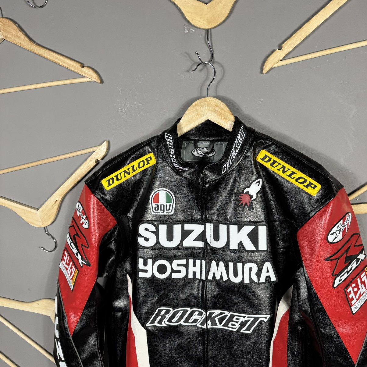 Suzuki Rocket GSXR Motorcycle Racing Jacket Suzuki Racing
