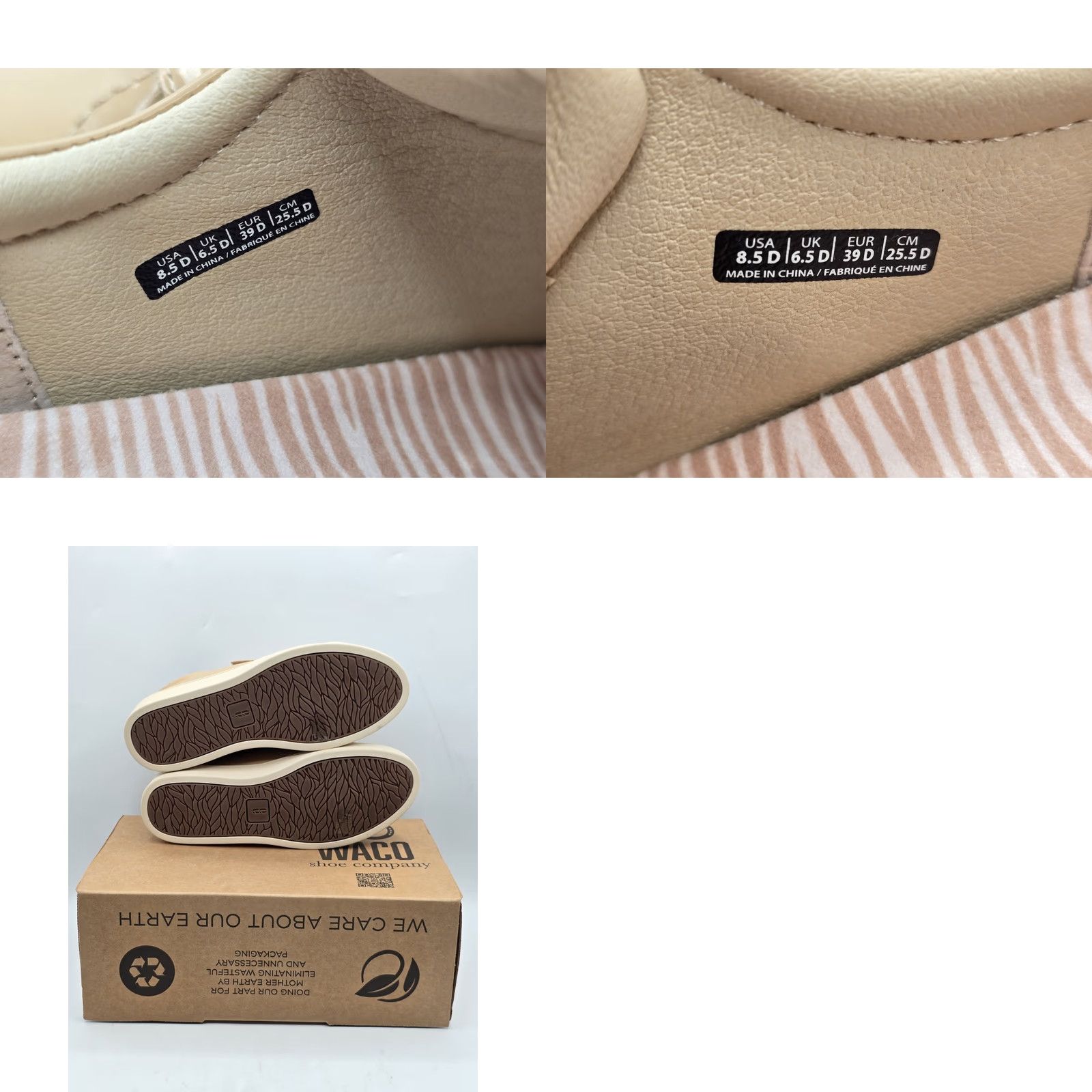 Vintage Revitalign Sneakers Malibu Bella Patent Sz 8.5 W Tan Solid Womens Shoes Size US 9 / IT 39 - 9 Thumbnail