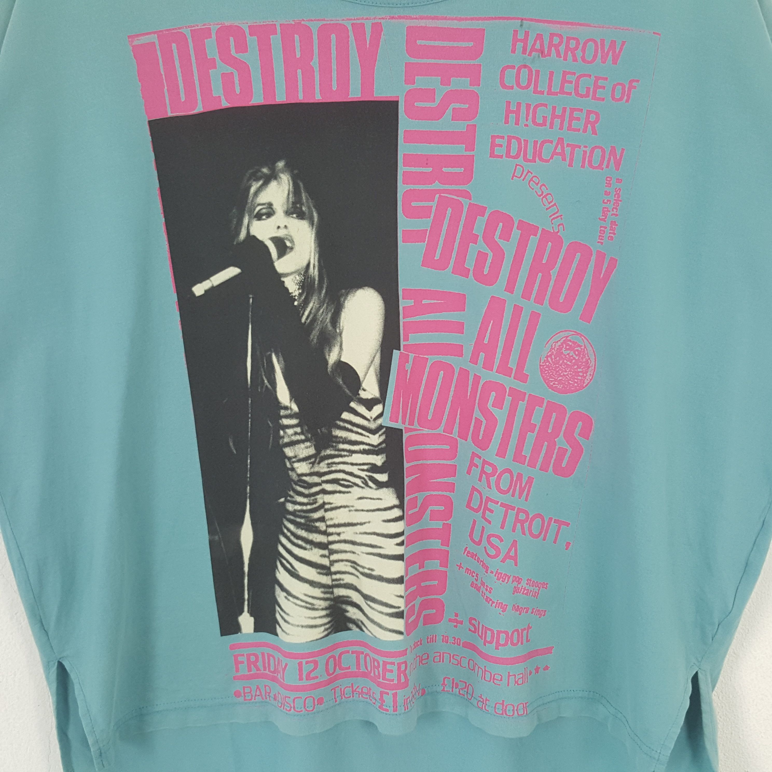 Hysteric Glamour × Japanese Brand × Vintage Vintage Hysteric Glamour Destroy All Monsters Tshirt C285N49 Size XXL / US 16-18 / IT 52-54 - 2 Thumbnail