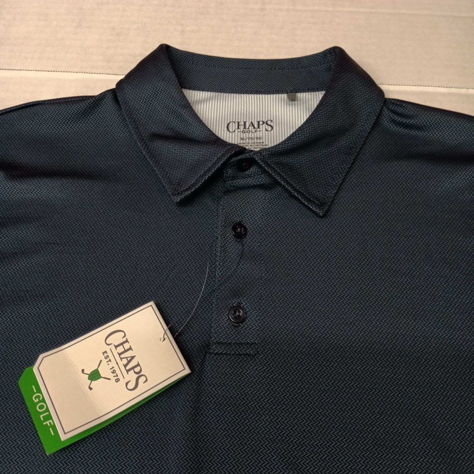 Chaps Chaps Golf Polo Shirt Men's XL Navy Blue Breathable Stretch Size US XL / EU 56 / 4 - 2 Thumbnail