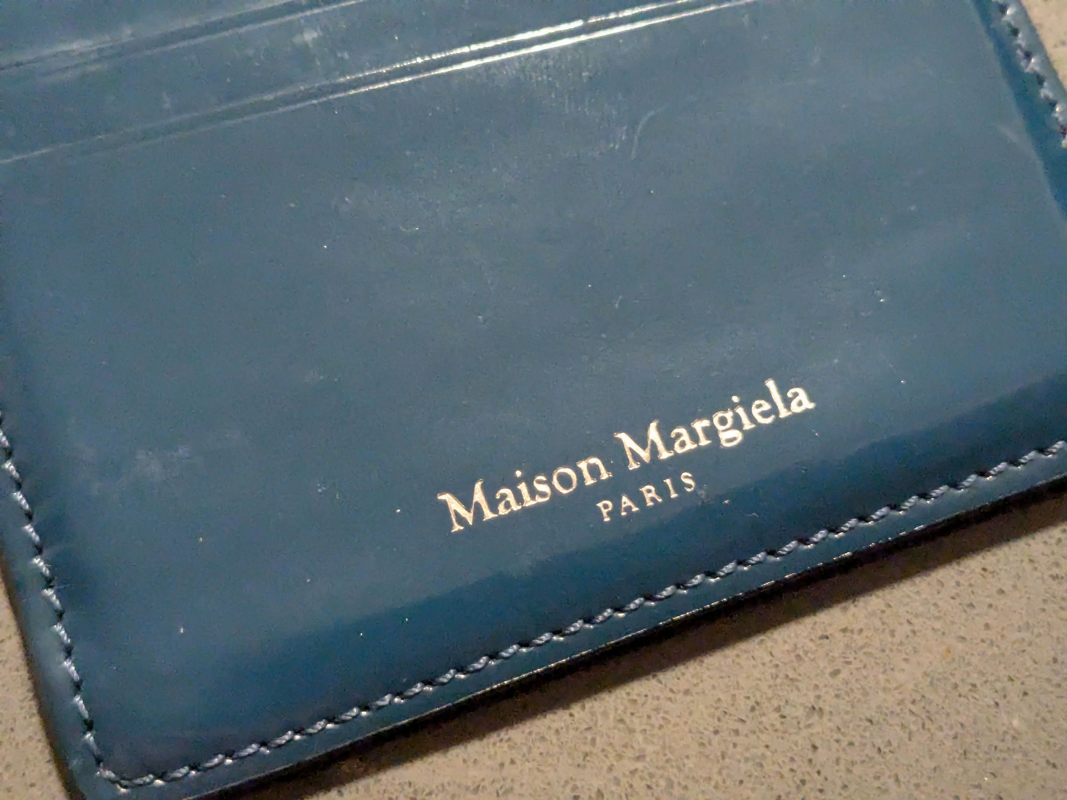 Maison Margiela Maison Margiela Cardholder Wallet Black Green Leather Slim Size ONE SIZE - 7 Thumbnail