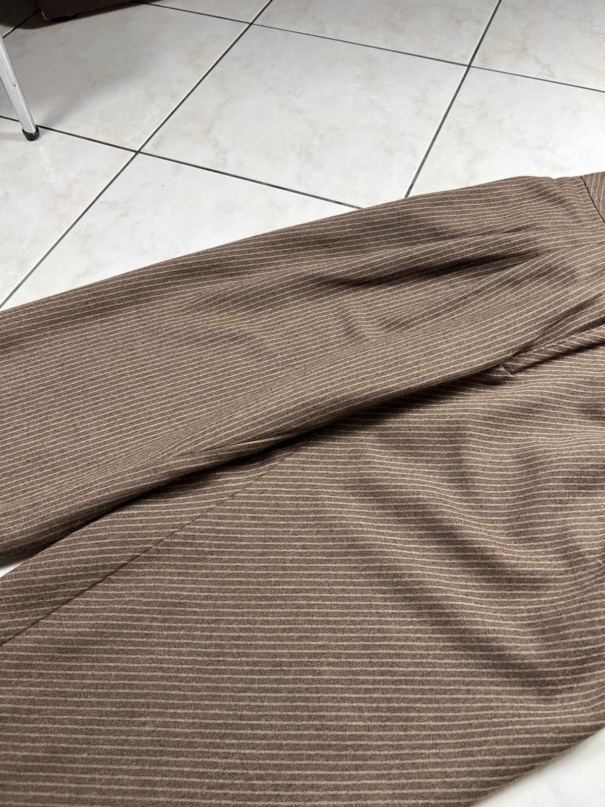 Vintage Vintage 60s Ettore Massari italian wool striped crease pants Size US 34 / EU 50 - 9 Thumbnail