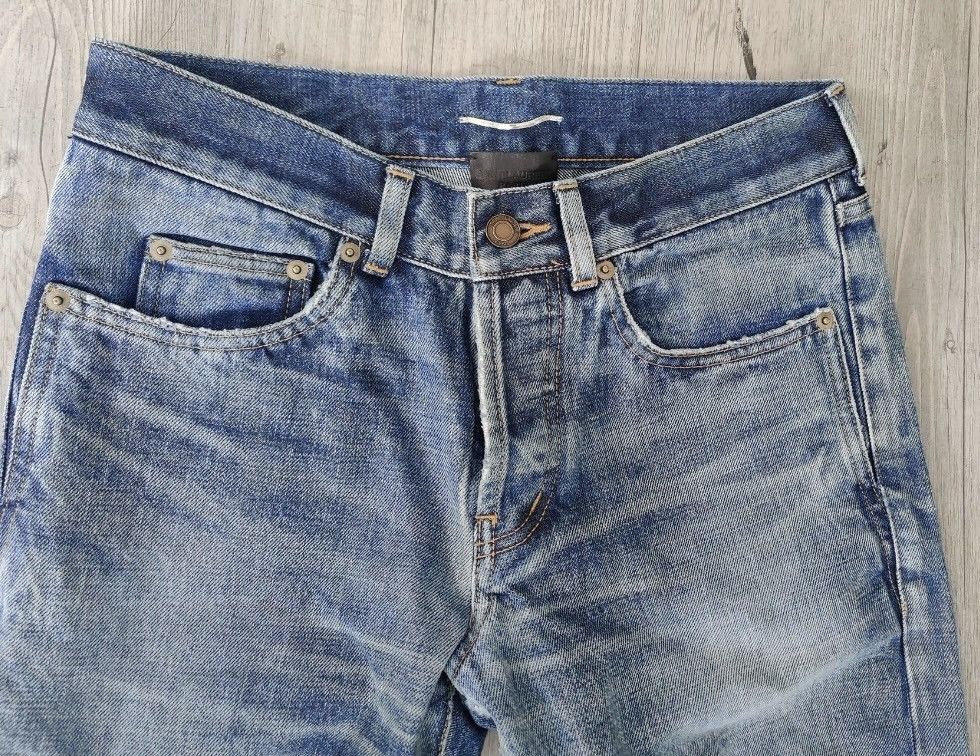 Saint Laurent Paris SAINT LAURENT SS22 RUNWAY PROTOTYPE DENIM Size US 27 - 1 Thumbnail