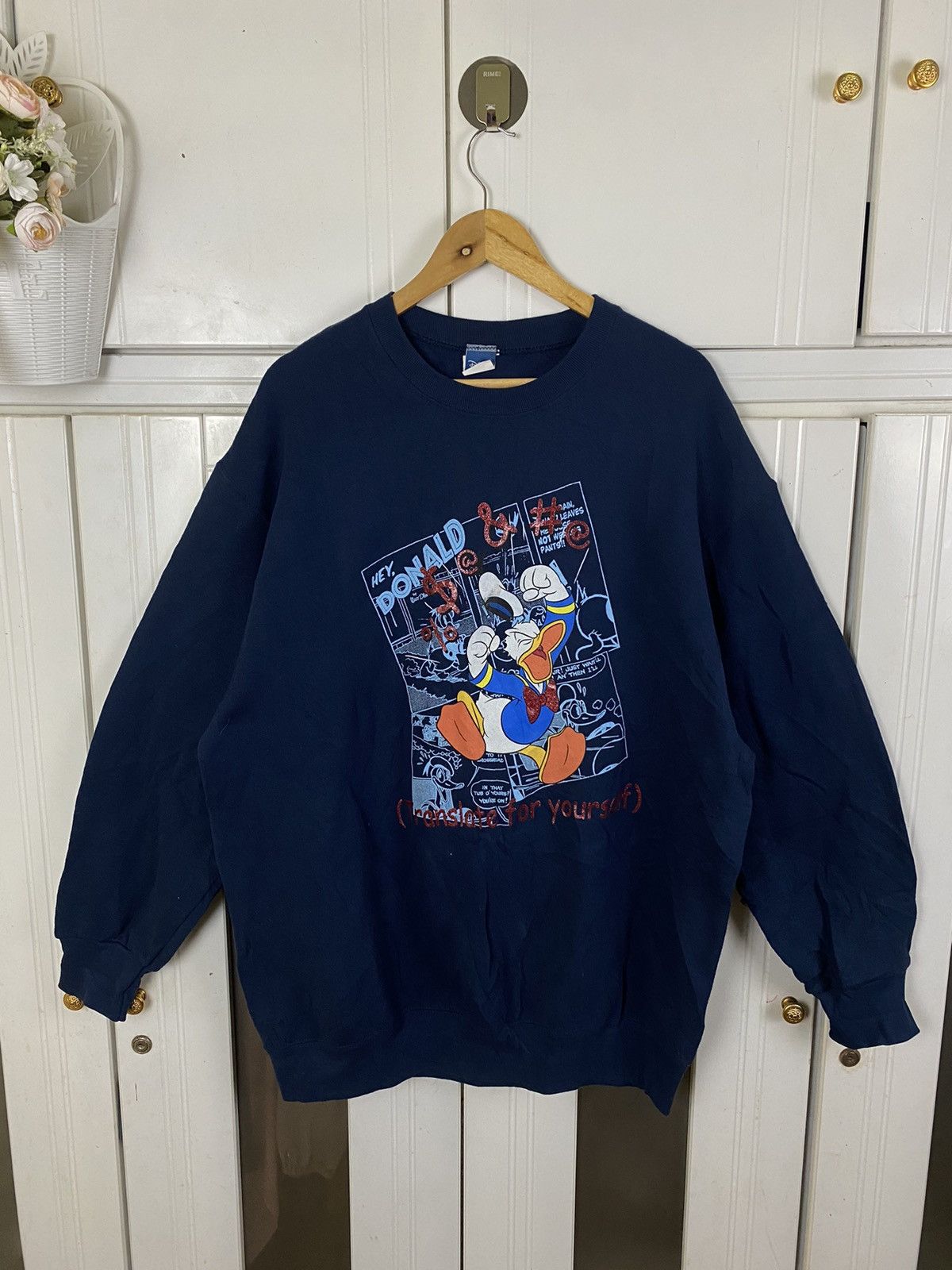 Disney × Japanese Brand × Vintage Vintage Donald Duck Crewneck Size US XL / EU 56 / 4 - 1 Thumbnail