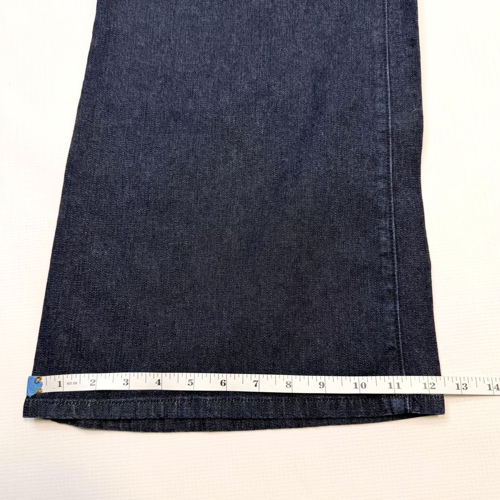 Vintage EDGE by Jen Rade Jeans Womens 10 Blue Wide-Leg High Rise Stretch Denim Men's? Size 32" / US 10 / IT 46 - 4 Thumbnail