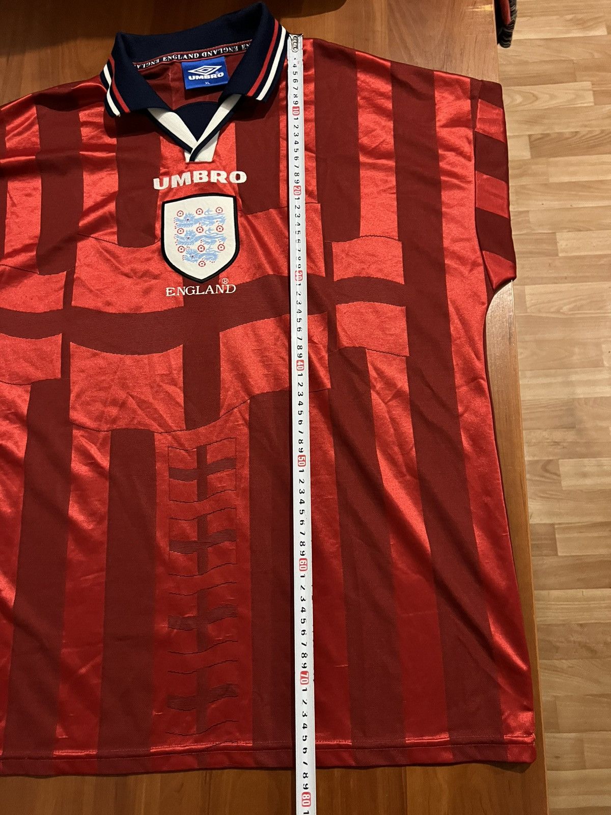 Umbro 1997/99 ENGLAND TEAM AWAY SOCCER JERSEY FOOTBALL SHIRT XL Size US XL / EU 56 / 4 - 21 Thumbnail