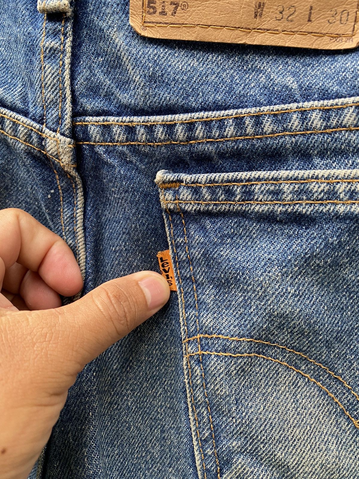 Levi's × Levi's Vintage Clothing × Vintage W32x29.5 Vintage levi's 517 flare bootcut orange tab Size US 32 / EU 48 - 5 Thumbnail