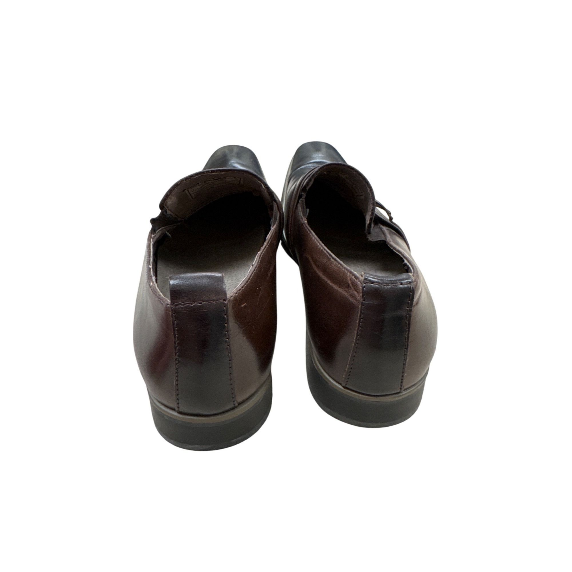 Designer Paulo Solari Mens Brown Black Leather Oxford Shoes 11M SKU 7 Size US 11 / EU 44 - 5 Thumbnail