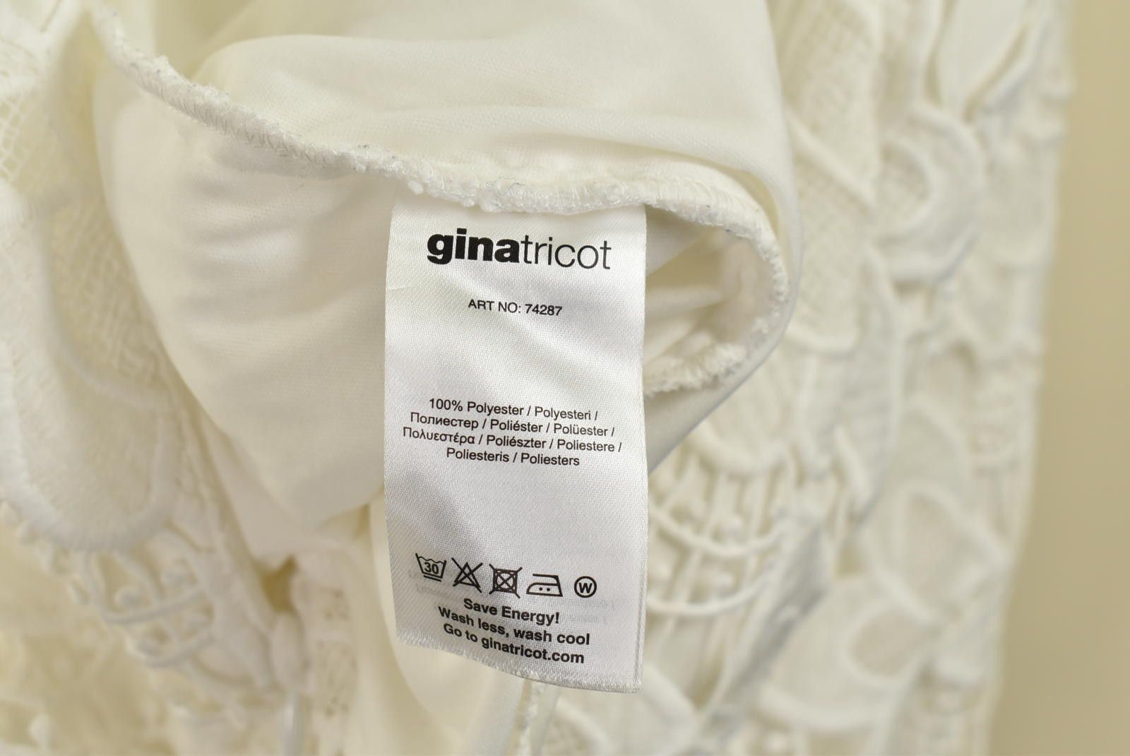 Designer Gina Tricot Dress UK8 Lace Sleeveless Embroidered Floral Size S / US 4 / IT 40 - 11 Thumbnail