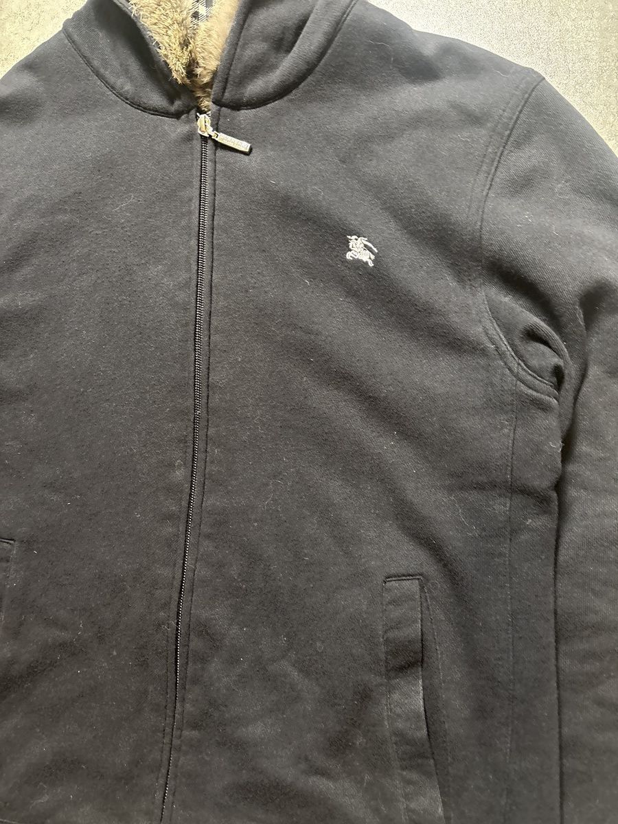 Burberry Burberry zip fur hoodie black label made in japan Size US L / EU 52-54 / 3 - 6 Thumbnail
