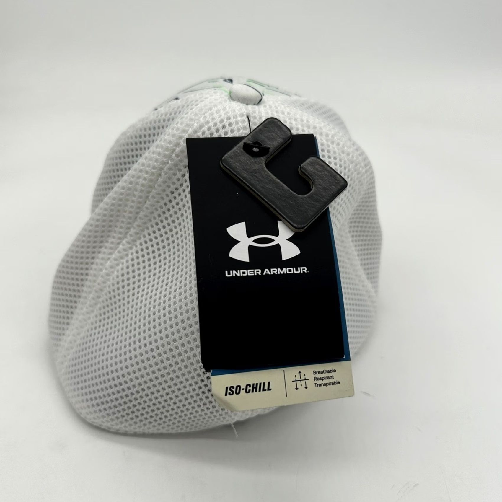 Under Armour Under Armour Golf Hats Men White Iso Chill Driver Classic Fit NEW Medium Large Adjustable Size ONE SIZE - 2 Thumbnail