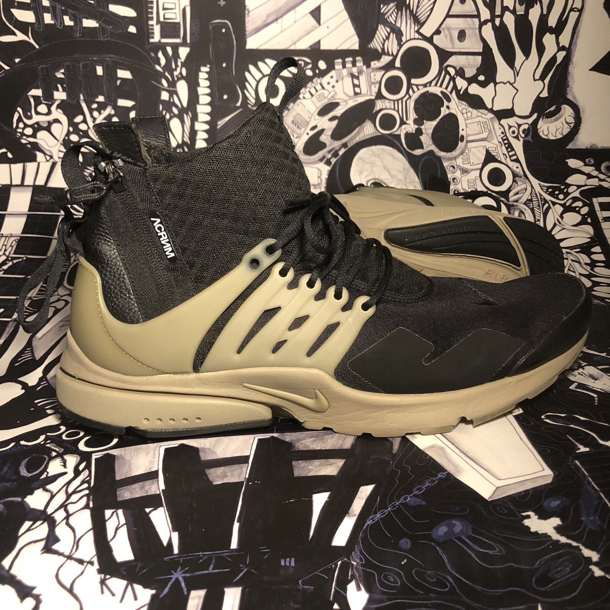 image of Acronym x Nike Air Presto Mid Utility - Bamboo / Black XL X-Large Shoes, Men's (Size 12)
