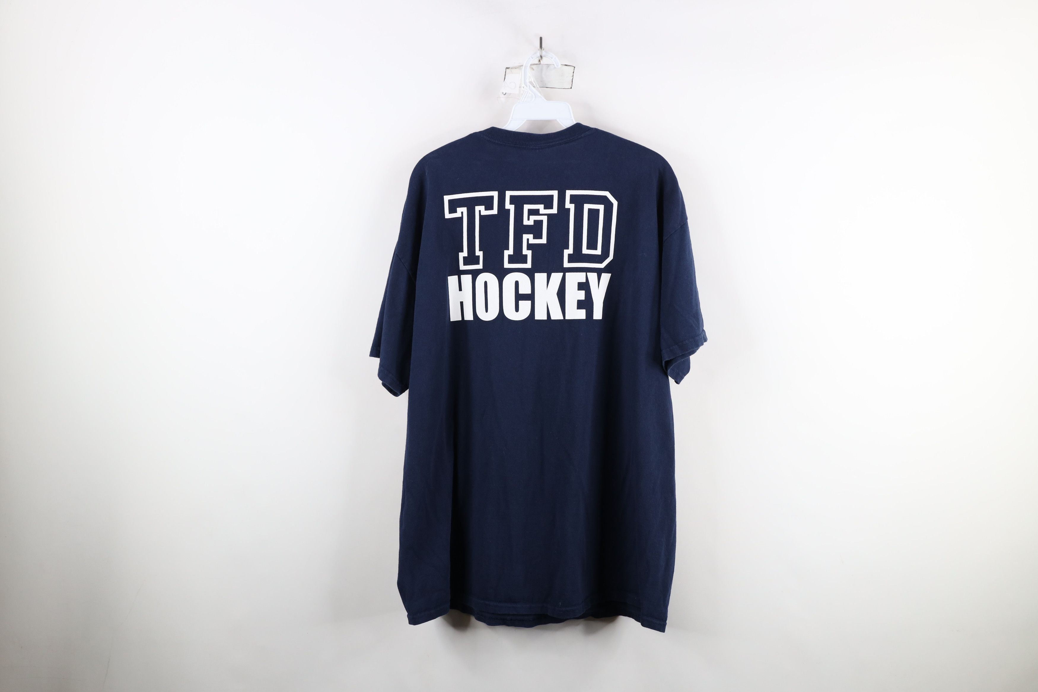 Vintage Vintage Toledo Fire Department Hockey Short Sleeve T-Shirt Size US XL / EU 56 / 4 - 13 Thumbnail