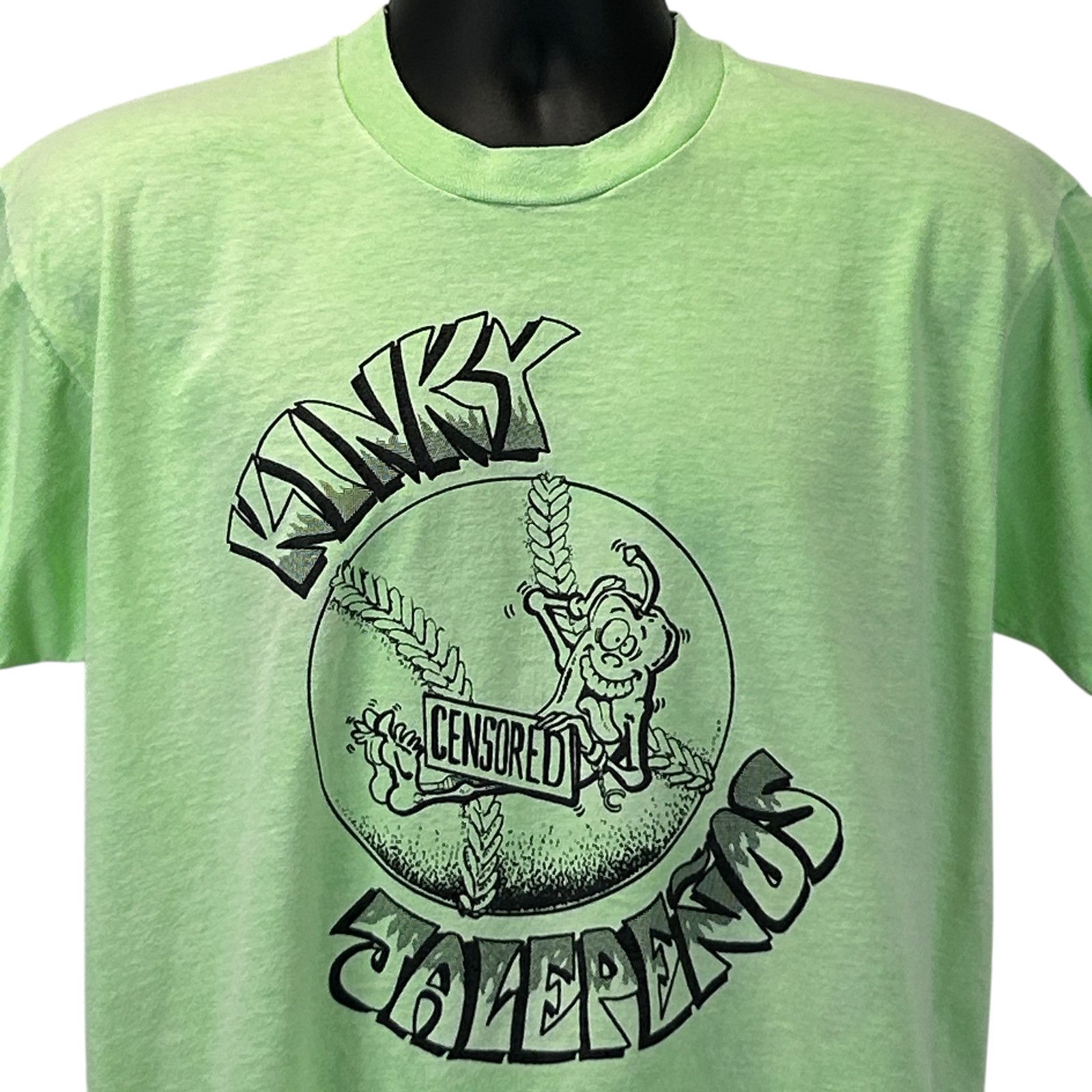 Vintage Vintage 80s 90s Kinky Jalapenos T Shirt Baseball L Large Size US L / EU 52-54 / 3 - 1 Thumbnail