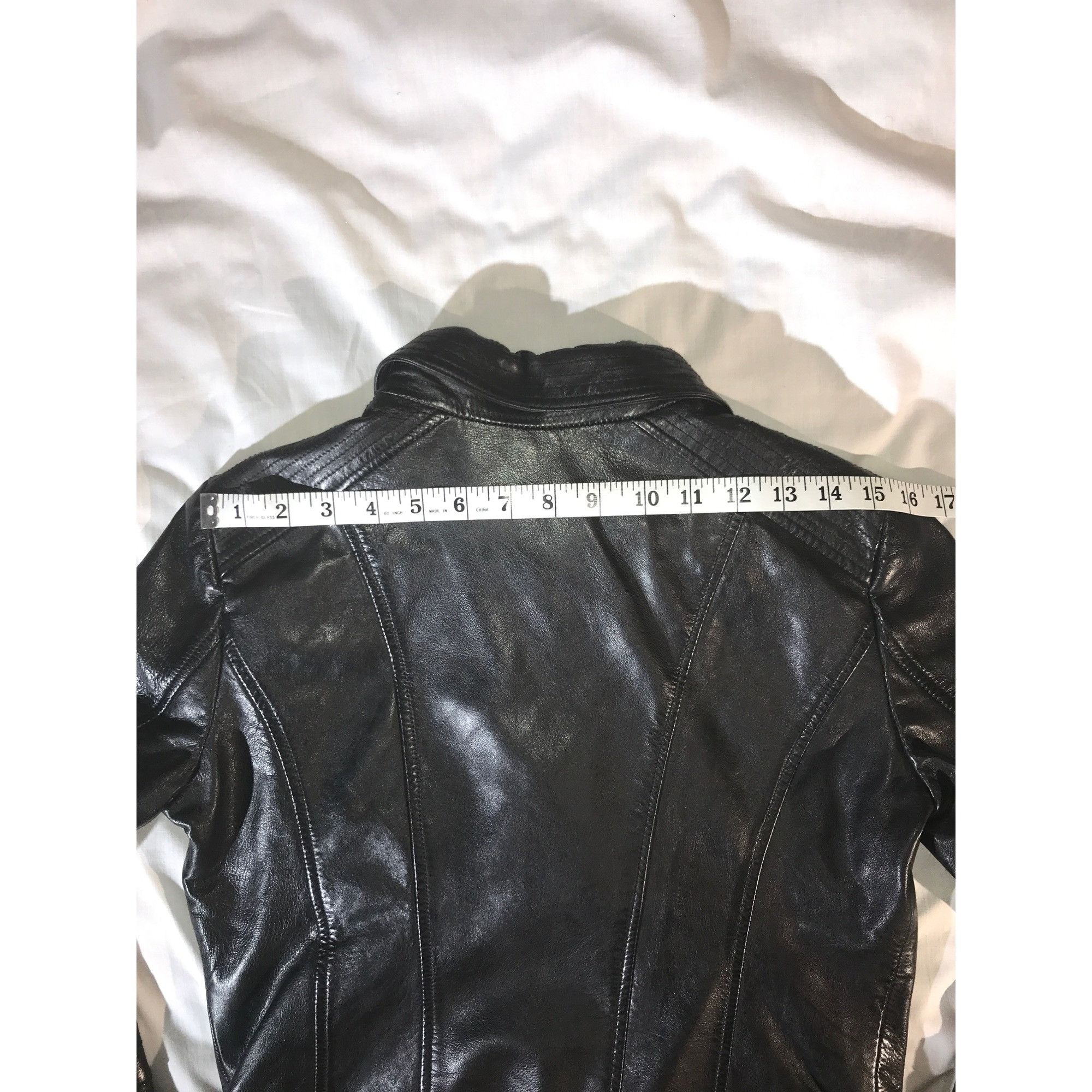 Other Bernardo NWT Womens Black Leather Zippers Moto Bomber Jacket Size S / US 4 / IT 40 - 9 Thumbnail