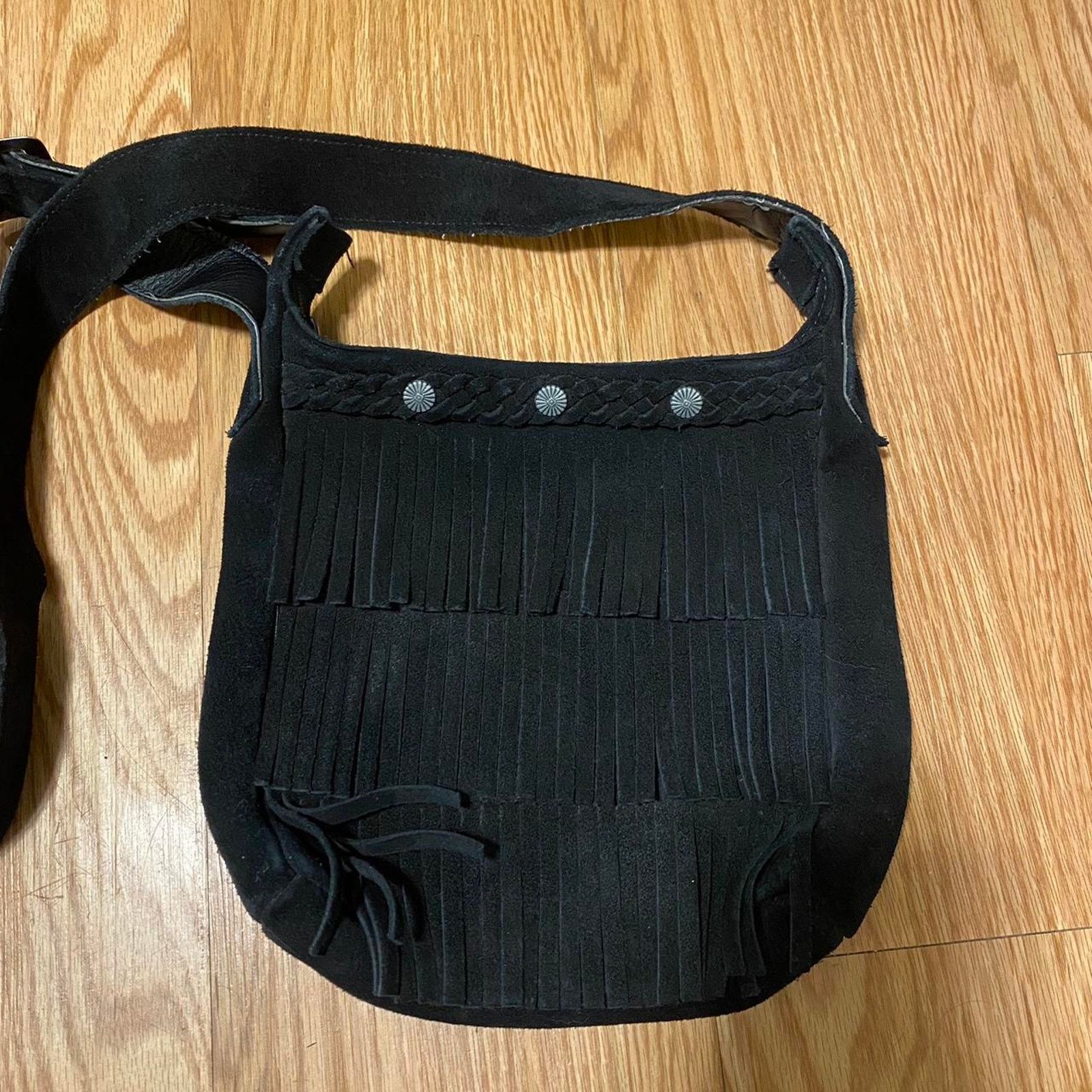 Minnetonka Minnetonka shoulder bag black fringe Size ONE SIZE - 2 Thumbnail