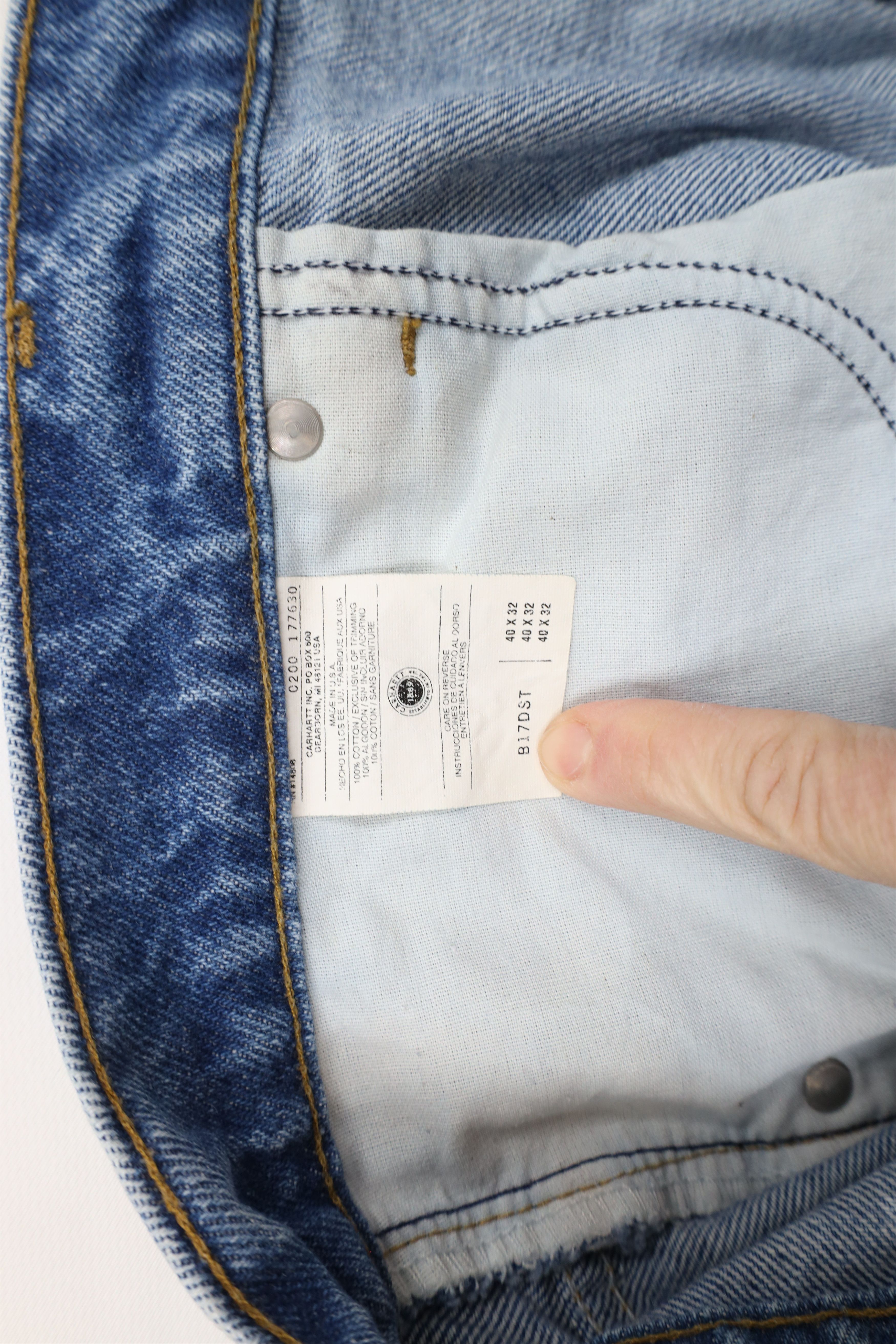 Carhartt × Vintage Vintage Y2K 2000 Carhartt Spell Out Straight Leg Jeans USA Size US 40 / EU 56 - 6 Thumbnail
