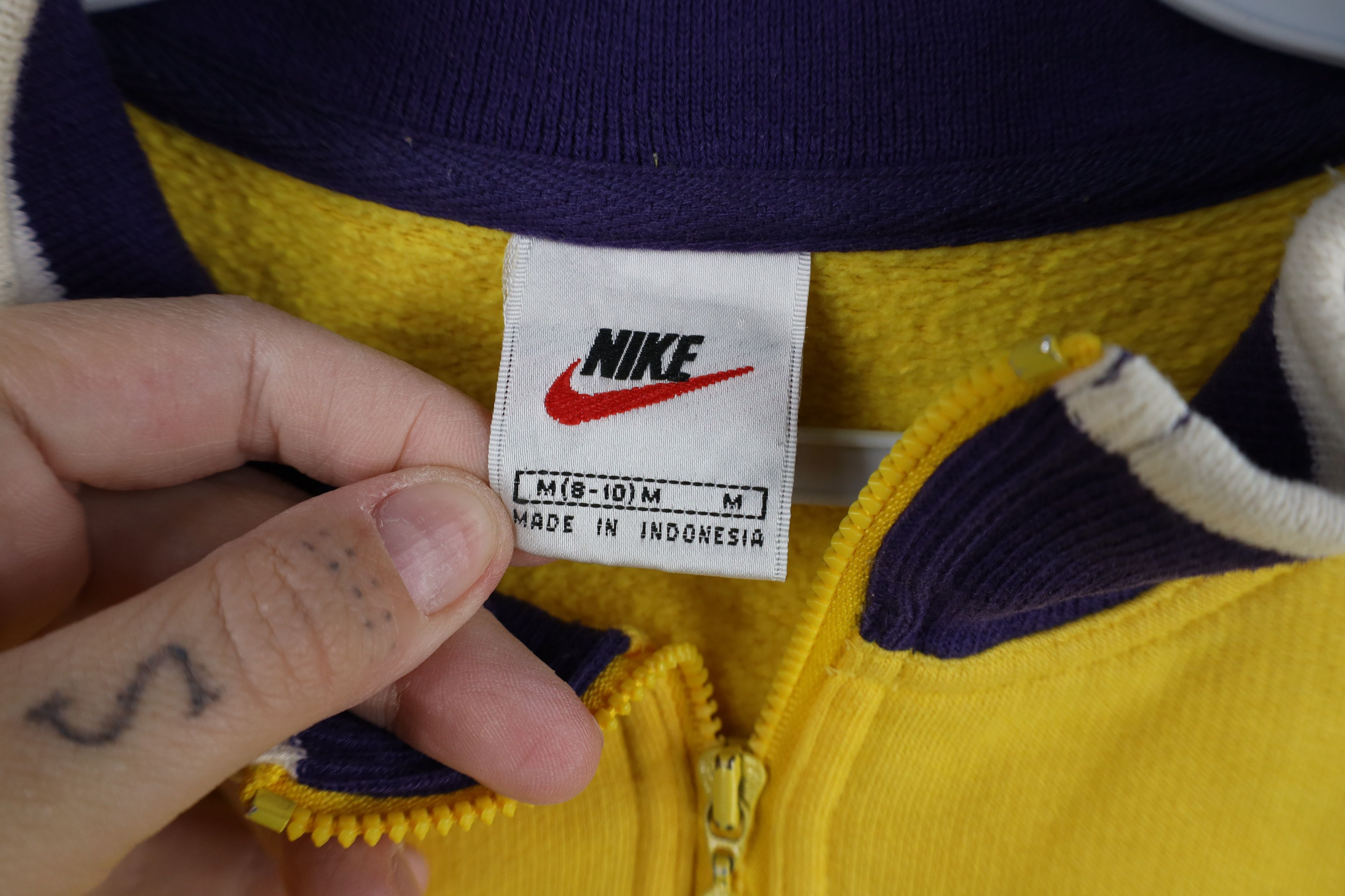 Nike Vintage 90s Nike Scott Mini Swoosh Half Zip Sweatshirt Size M / US 6-8 / IT 42-44 - 10 Thumbnail