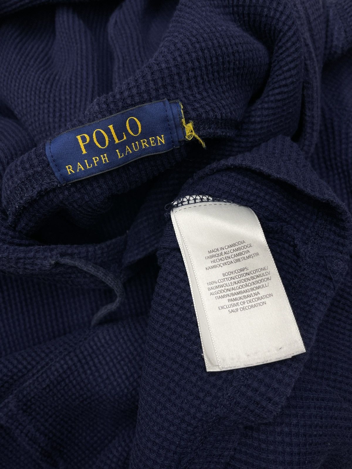 Polo Ralph Lauren Mens Polo Ralph Lauren Hoodie Navy Y2K Rugby Size S Size US S / EU 44-46 / 1 - 7 Thumbnail
