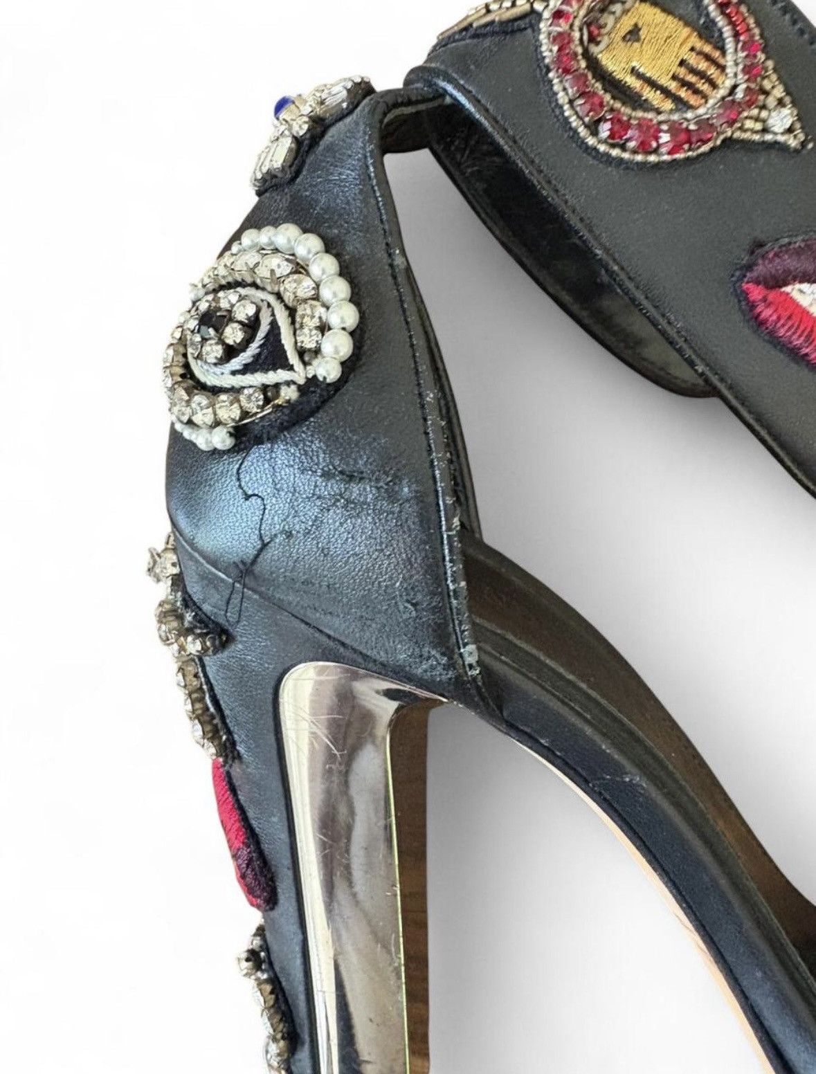 Alexander McQueen Rare Alexander McQueen Embroidered Obsession Heels Size US 8.5 / IT 38.5 - 7 Thumbnail