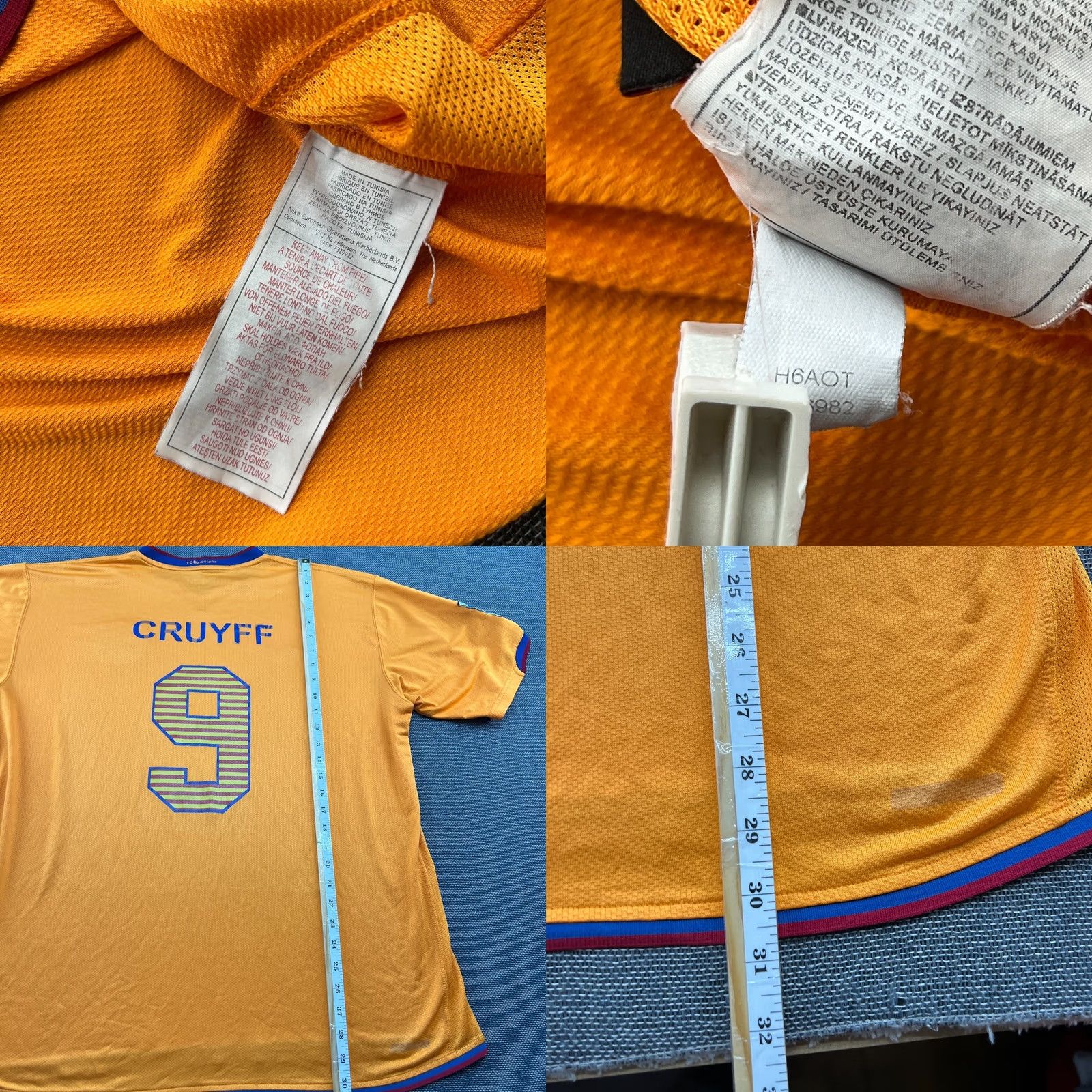 Nike VINTAGE Nike Barcelona 2006 2007 2008 Away Mens Football Jersey 2XL XXL Shirt Camiseta Orange Sports Nike Mens T-Shirt Size US XXL / EU 58 / 5 - 8 Thumbnail