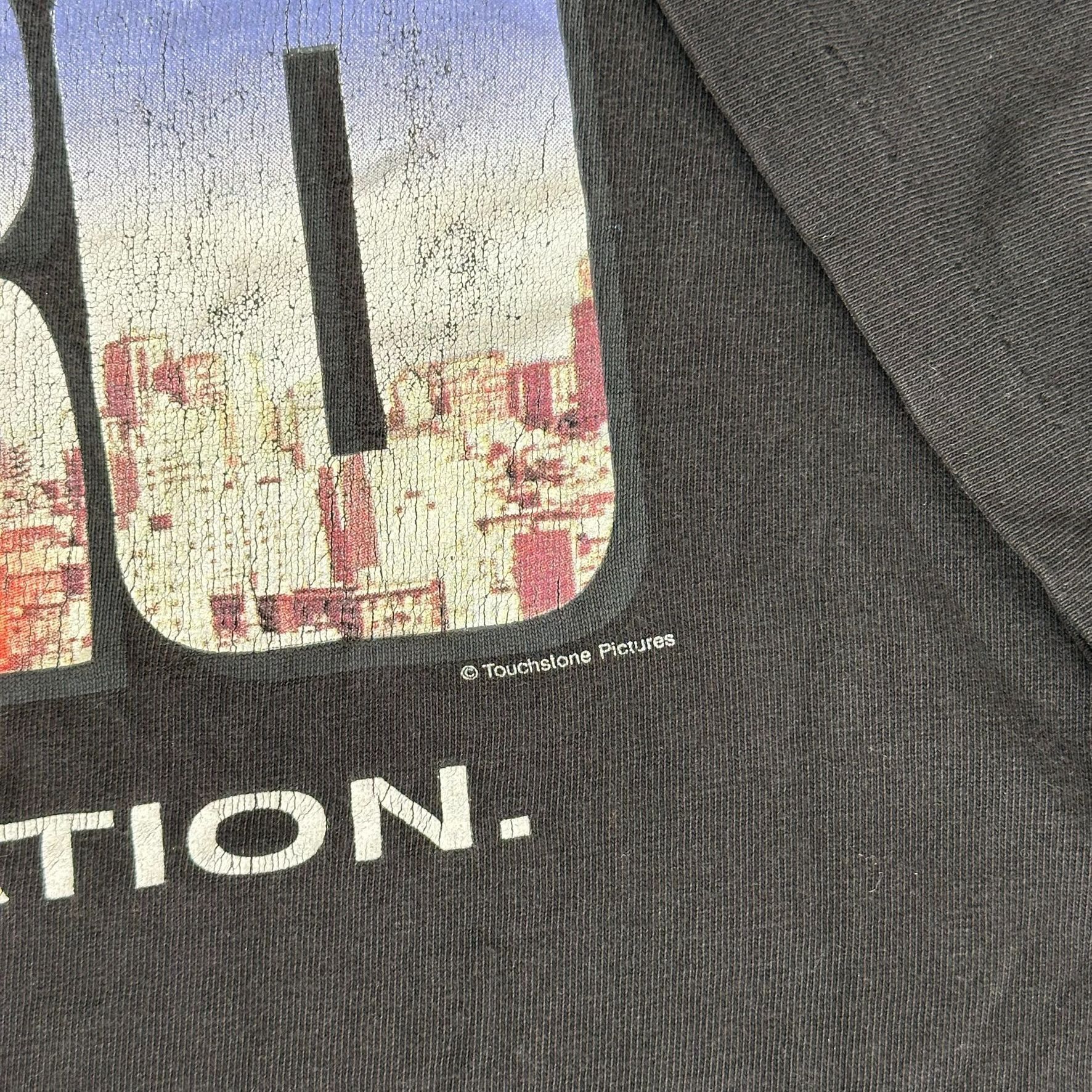 Vintage Vintage 90s Metro Movie T-Shirt Boxy Faded Black Eddie Murph Size US XL / EU 56 / 4 - 4 Thumbnail