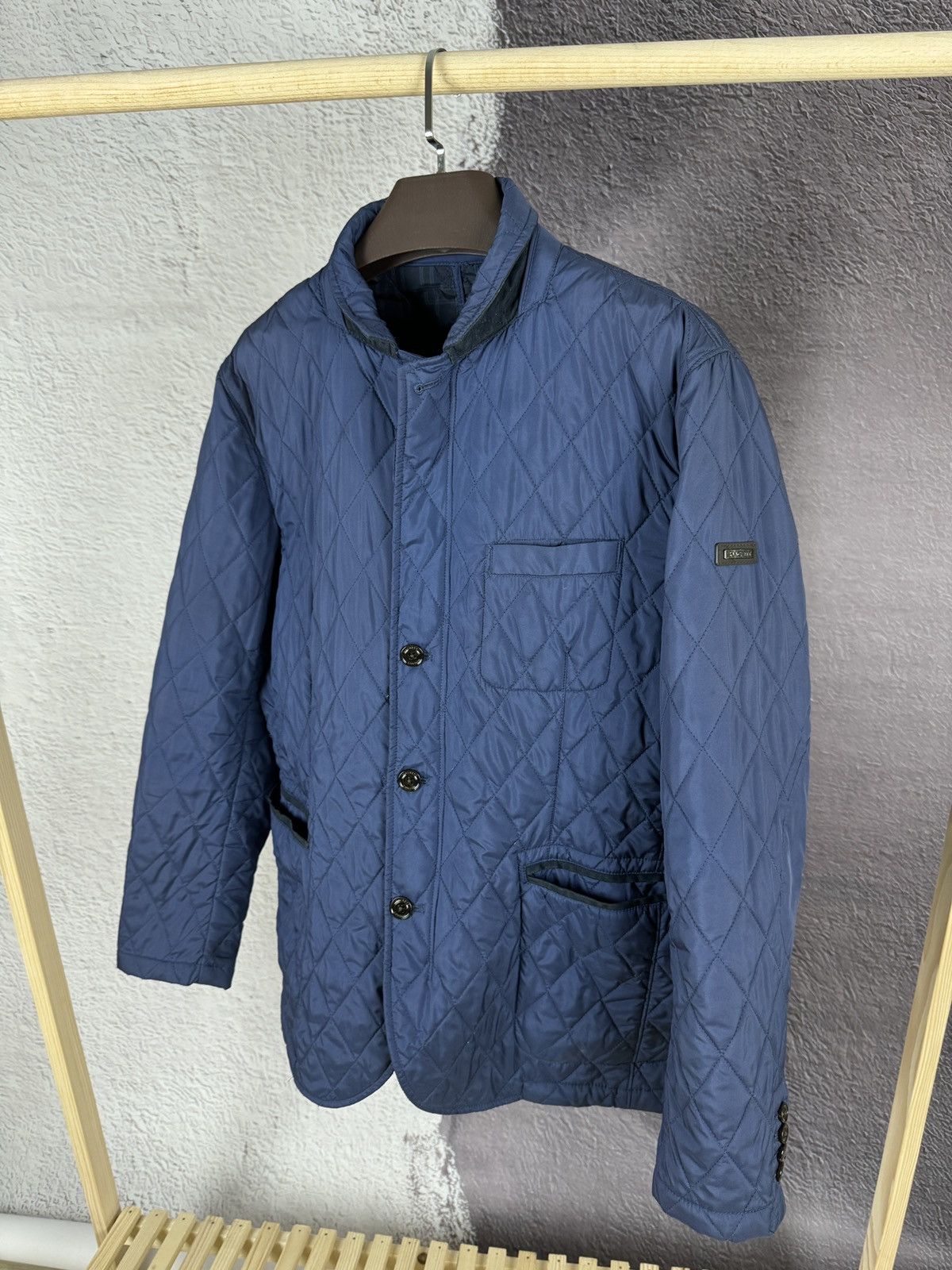Hackett Hackett Kinloch Blazer Quilted Jacket Technical Fabrics L Size US L / EU 52-54 / 3 - 14 Thumbnail