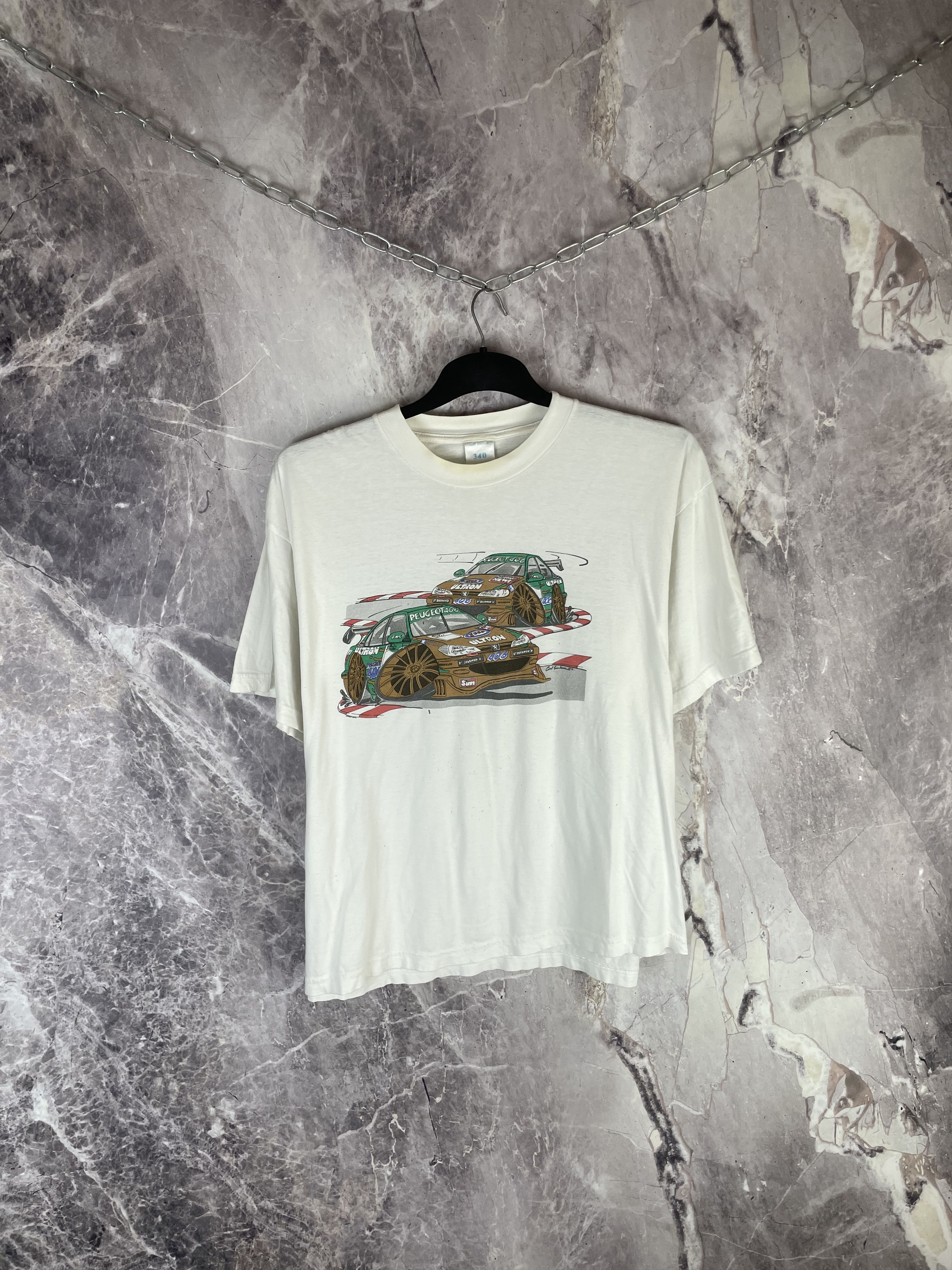Vintage Vintage Peugeot Rally Racing T-Shirt 90s Size US XL / EU 56 / 4 - 1 Thumbnail