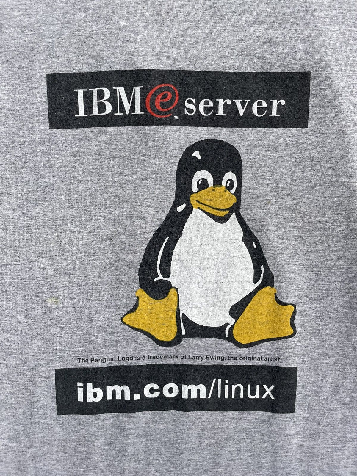 Vintage Linux IBM Penguin Logo T-Shirt Size US M / EU 48-50 / 2 - 2 Thumbnail