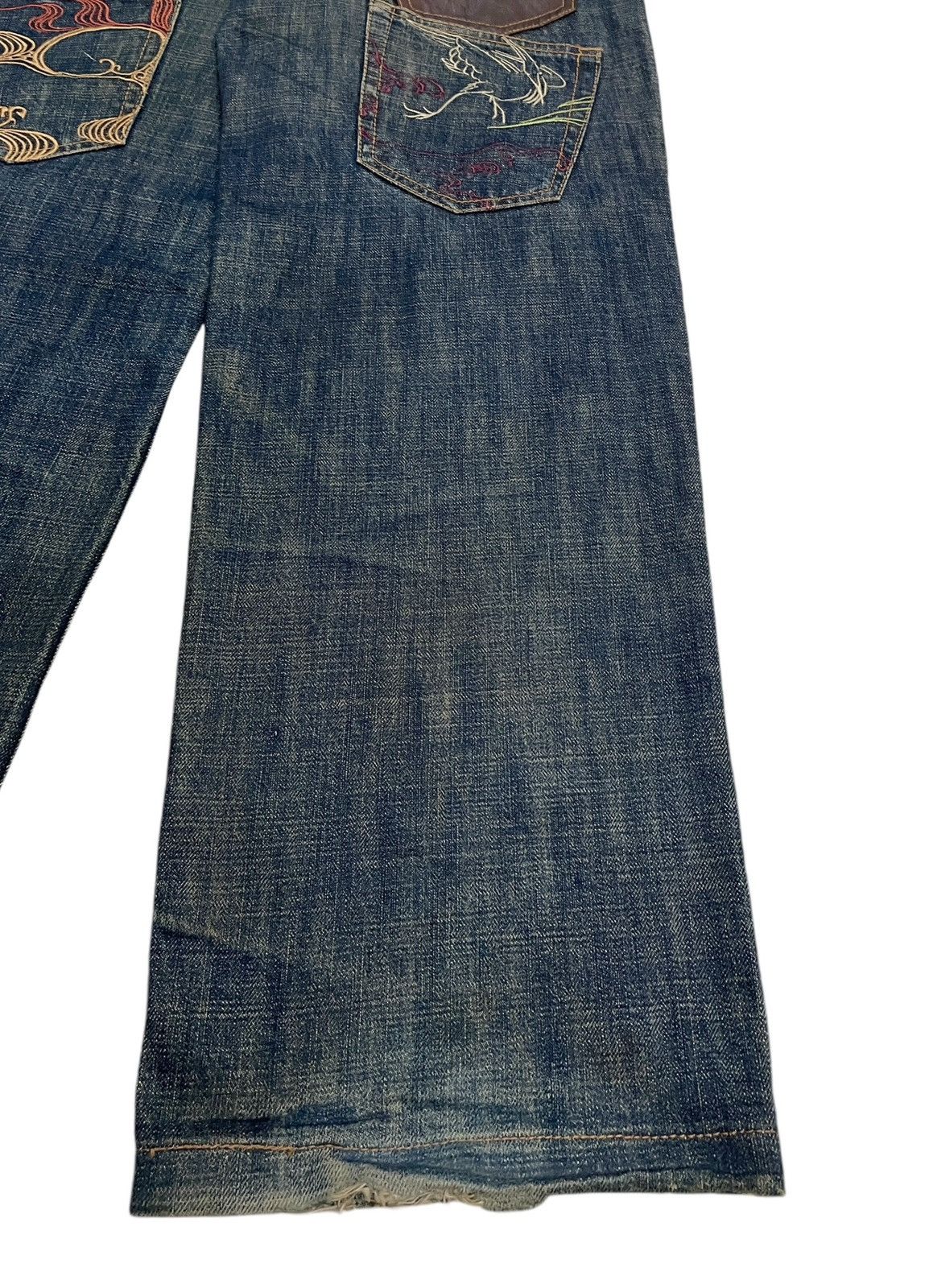 If Six Was Nine Vintage June Bergstrand Multi Pocket Sukajan Jeans 2000s Size US 36 / EU 52 - 6 Thumbnail