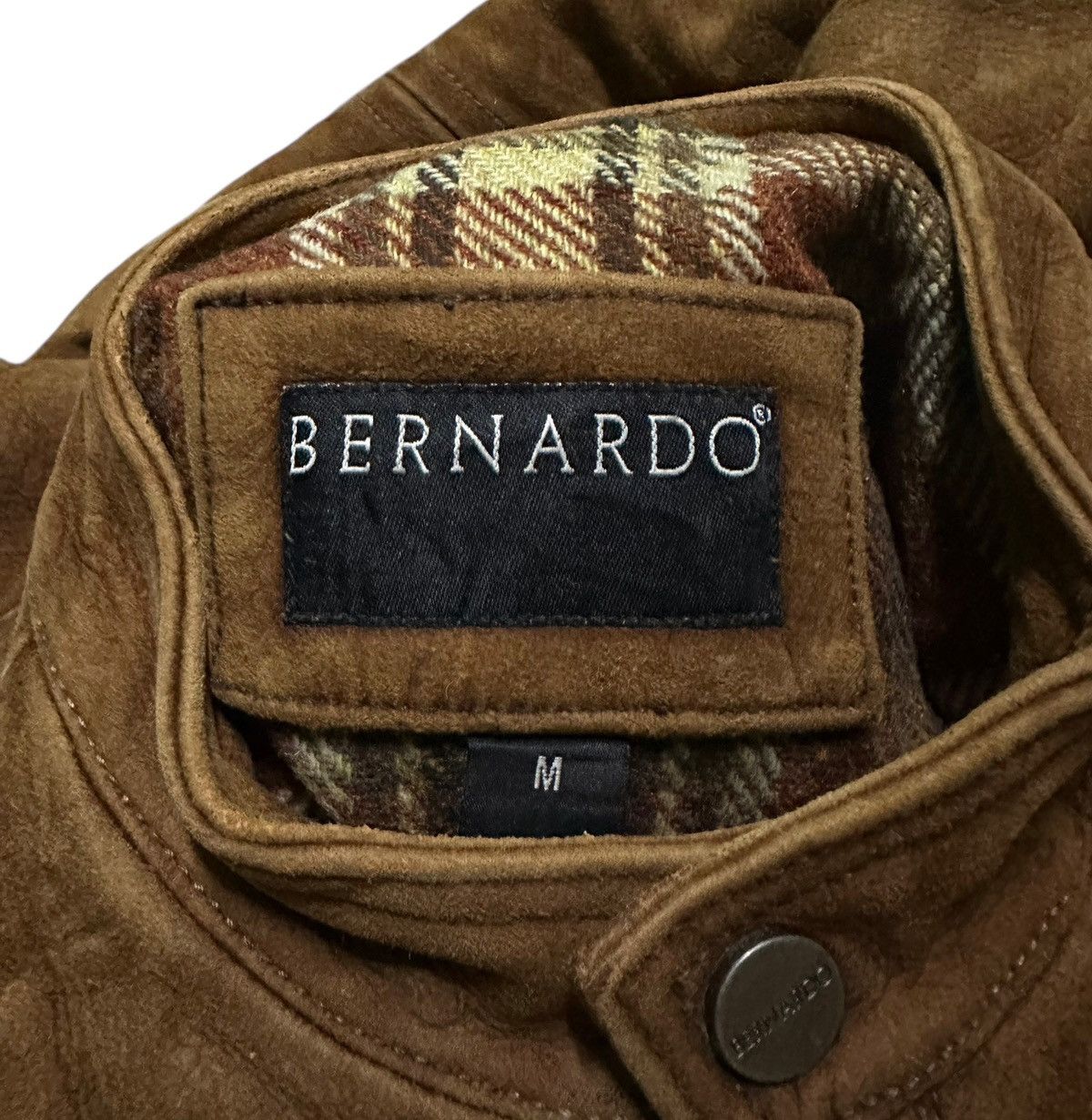 Leather Bernardo lamb leather motorcycle jacket in brown. Size US M / EU 48-50 / 2 - 7 Thumbnail